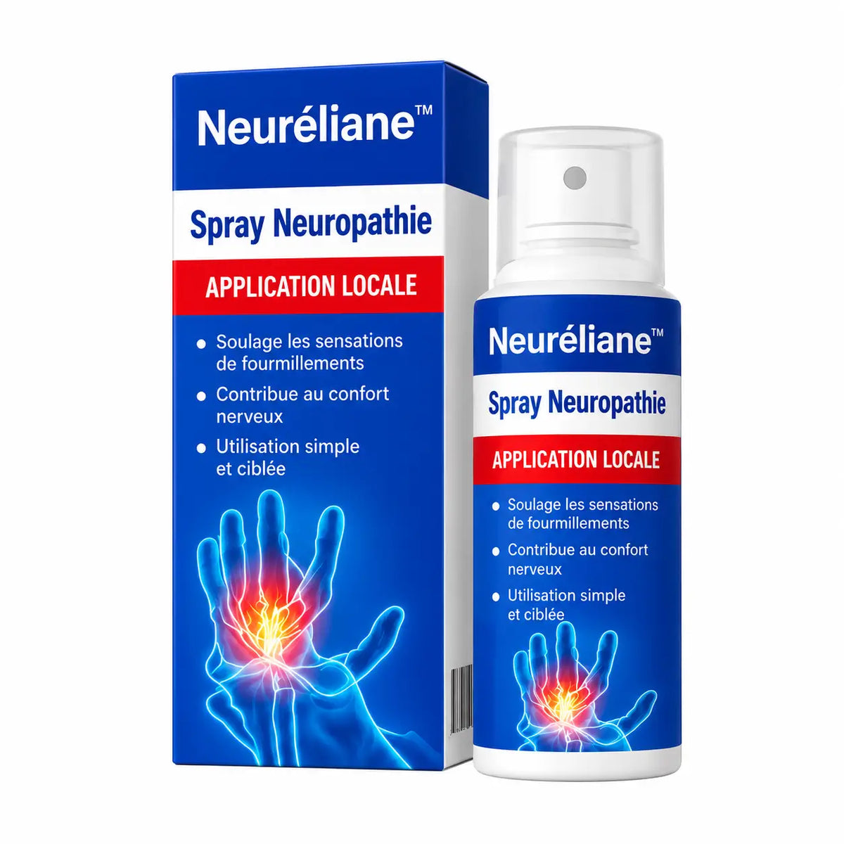 Neuréliane™ Spray Neuropathie | Stoppez picotements et engourdissements dès la première application !