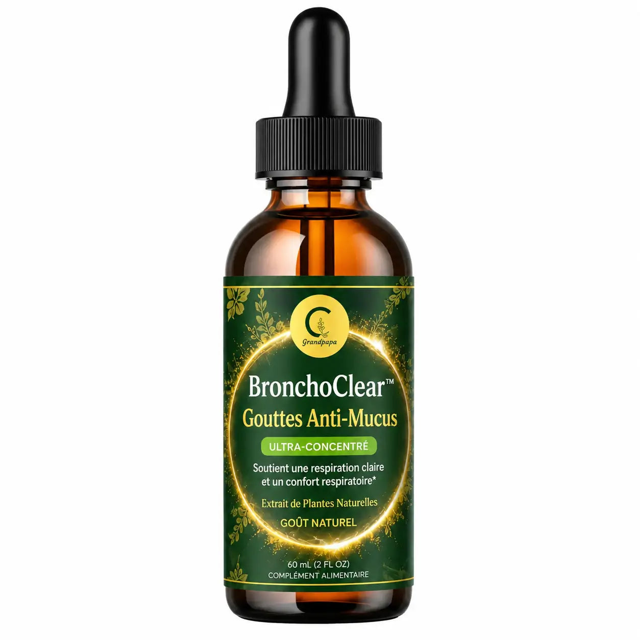 BronchoClear™ Gouttes Anti-Mucus | Décollez les glaires épaisses et respirez plus librement dès les premières heures !