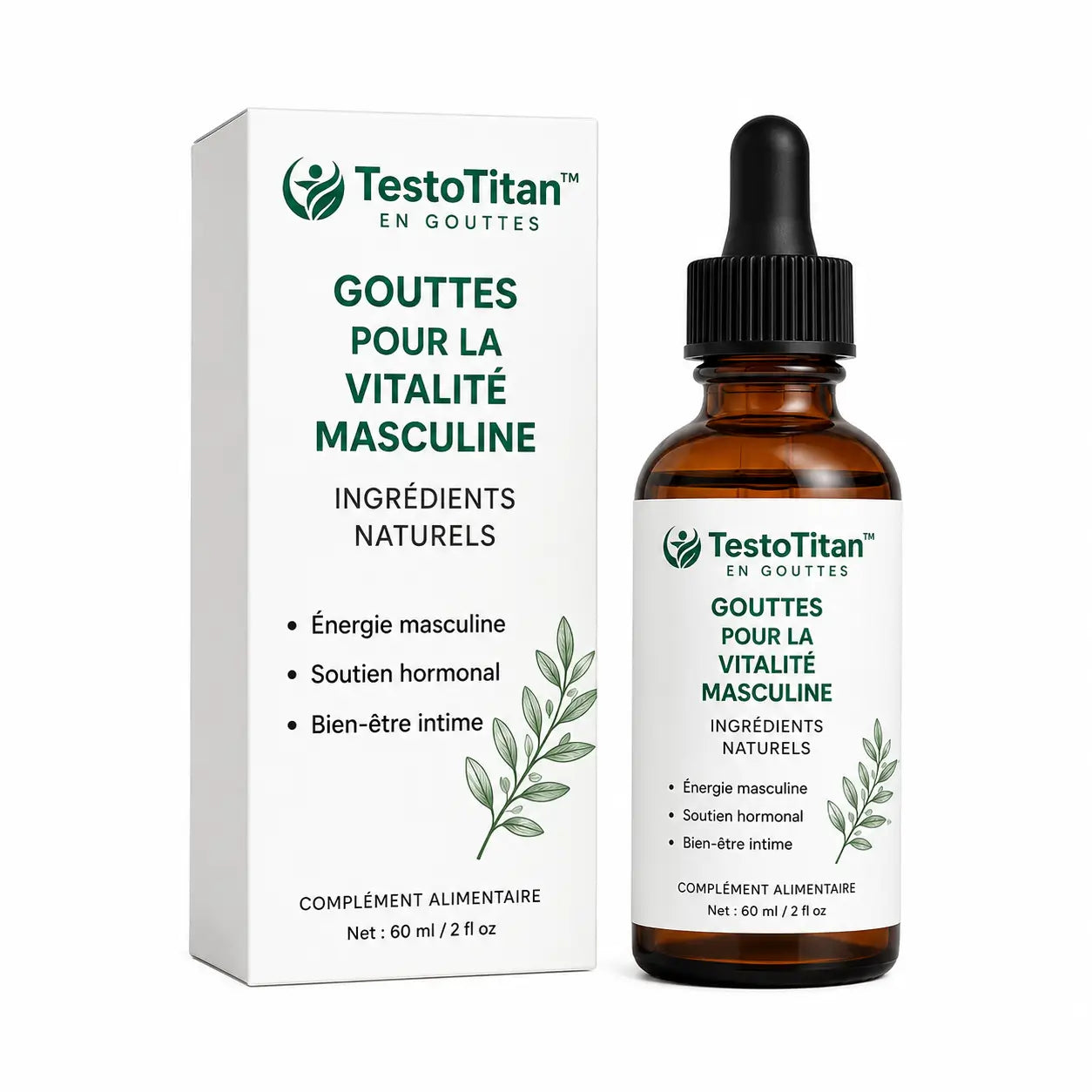 TestoTitan™ en gouttes | Aide à réduire les problèmes de prostate jusqu’à 93 % en seulement 5 jours !