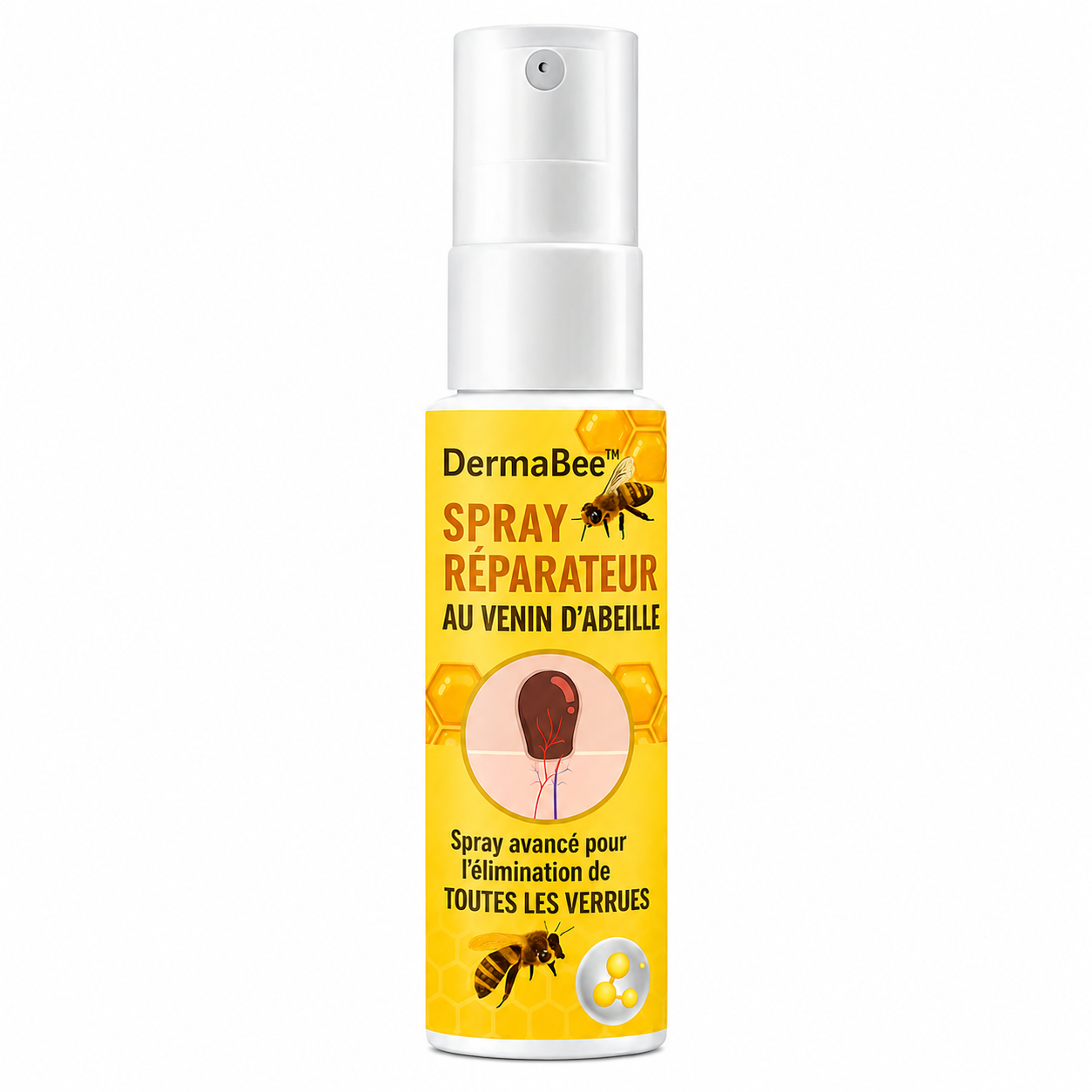 DermaBee™ Spray Réparateur au Venin d'Abeille | Élimine les problèmes de peau en 5 minutes!