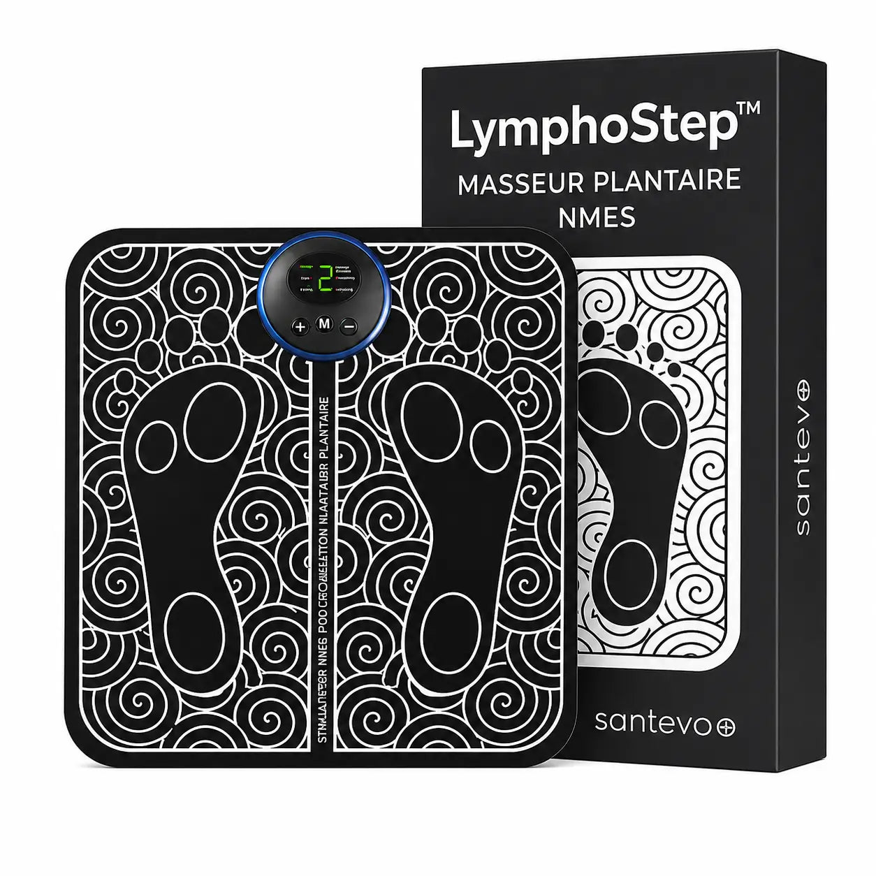 LymphoStep™ Masseur Plantaire NMES | Éliminez les gonflements et retrouvez des jambes légères en seulement 15 minutes !