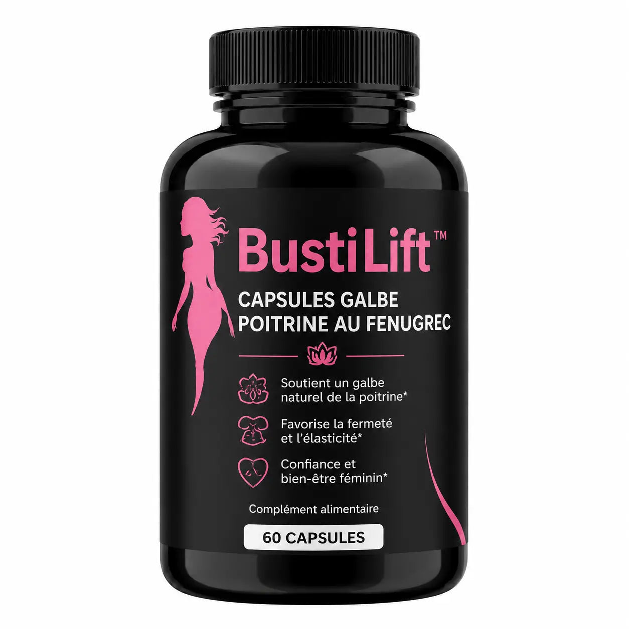 BustiLift™ Capsules Galbe Poitrine au Fenugrec | Gagnez un décolleté plus plein, plus ferme et plus jeune en 30 jours !