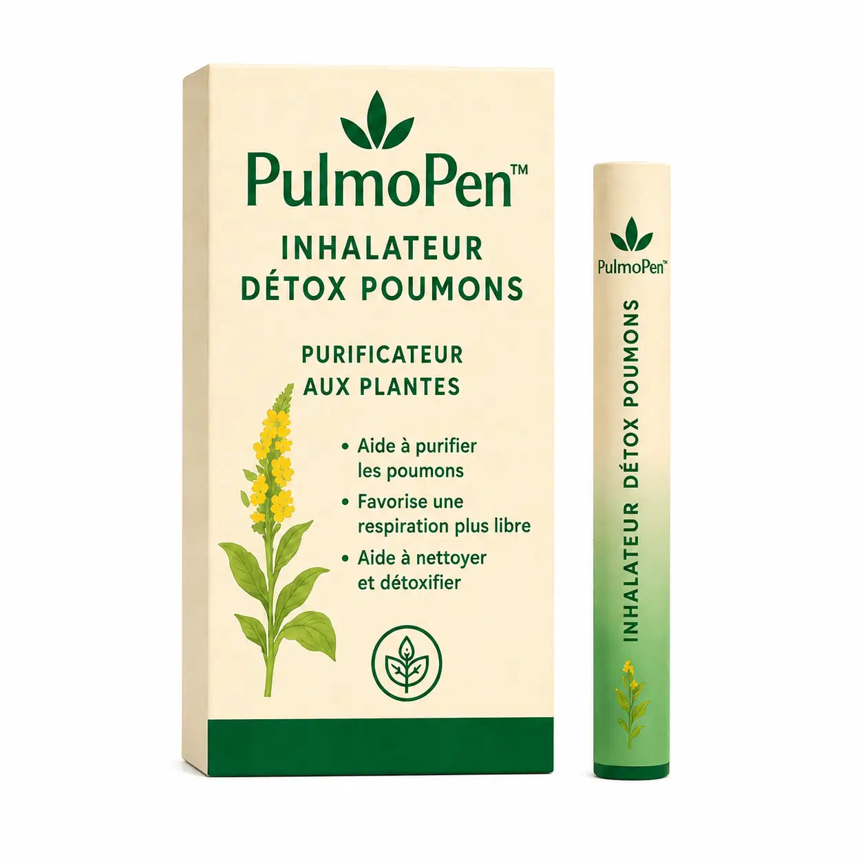 PulmoPen™ Inhalateur Détox Poumons | Dégagez vos bronches, chassez le mucus et respirez plus librement dès les premières inhalations !