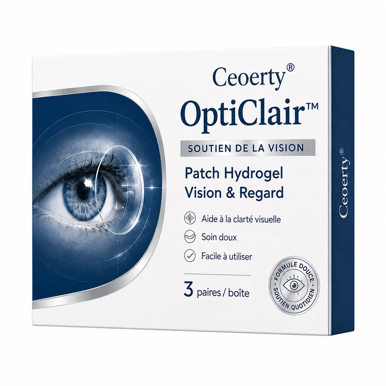 OptiClair™ Patch Hydrogel Vision & Regard | Apaisez vos yeux fatigués par les écrans et retrouvez un regard frais en 60 secondes !
