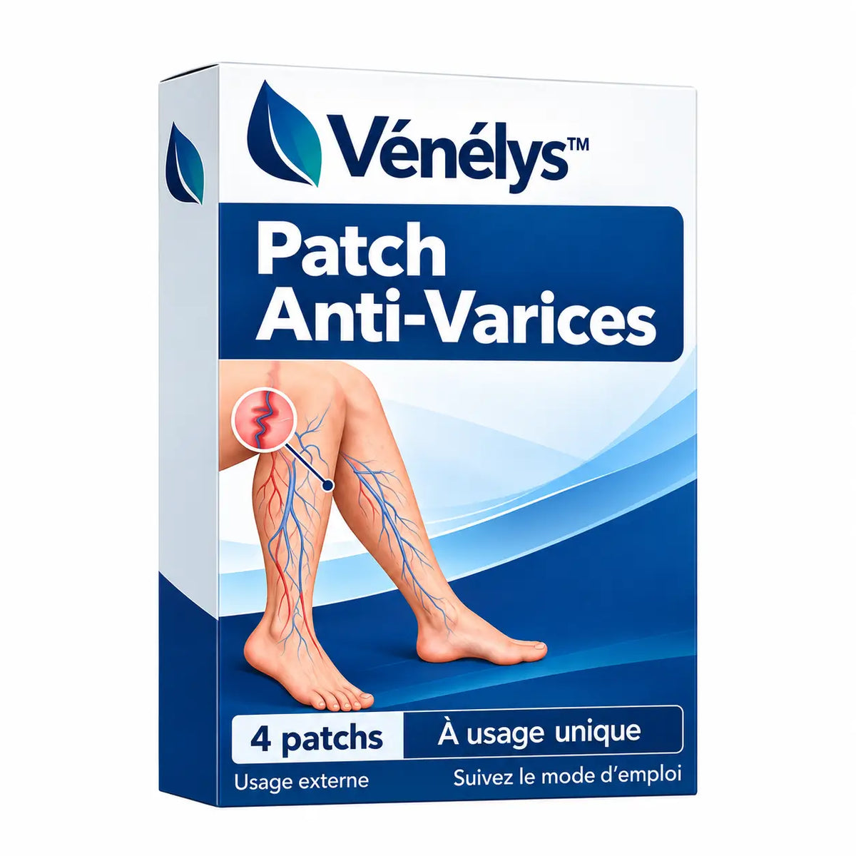 Vénélys™ Patch Anti-Varices | Effacez jusqu’à 92% des varices visibles en 14 jours et retrouvez des jambes lisses sans honte !