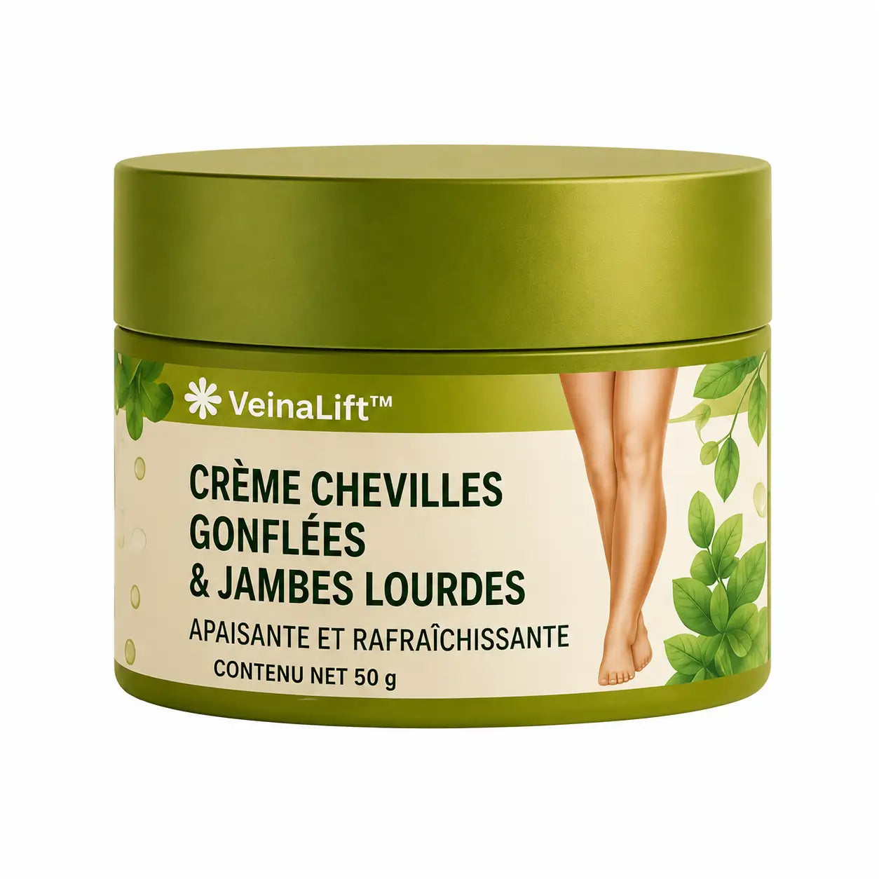 VeinaLift™ Crème Chevilles Gonflées & Jambes Lourdes | Retrouvez des jambes légères et des chevilles affinées en 40 minutes !
