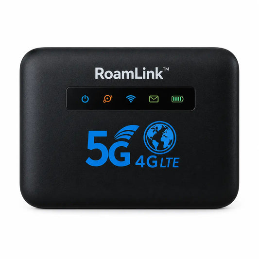 RoamLink™ Routeur Wi-Fi Mondial | Débloquez un internet ultra-rapide dans plus de 150 pays en moins de 5 secondes !