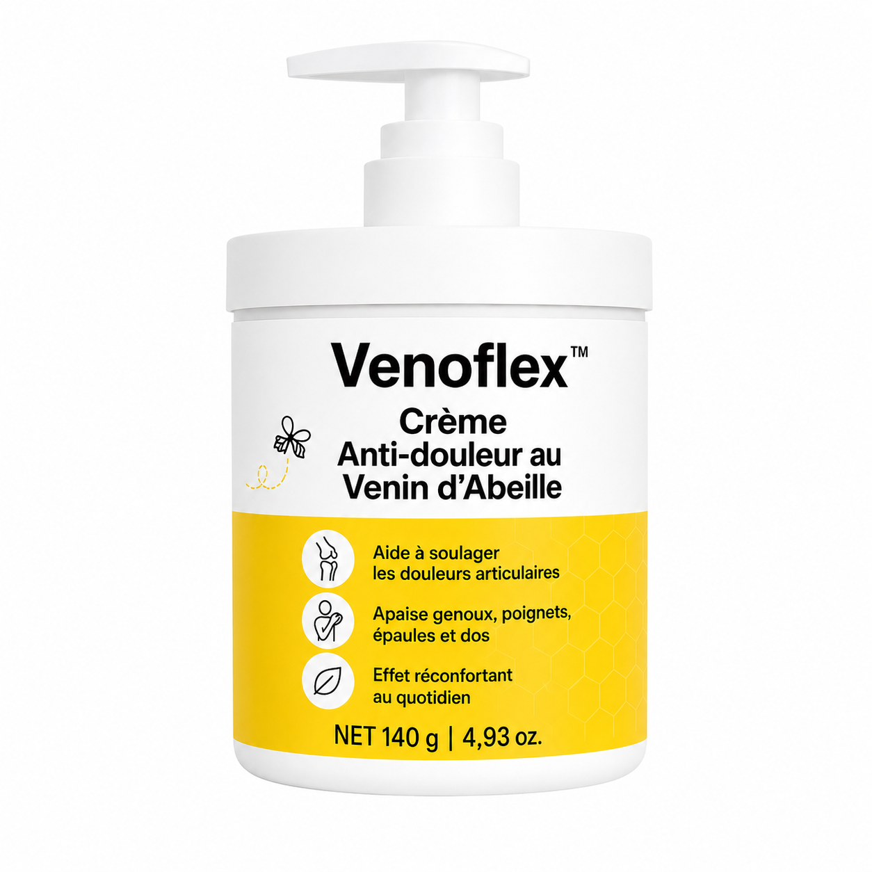Venoflex™ Crème Anti-douleur au Venin d’Abeille | Soulage les articulations en 5 minutes!