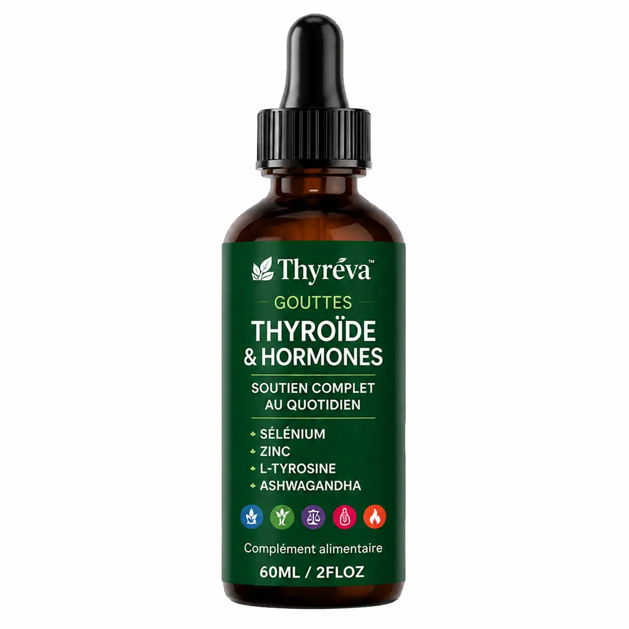 Thyréva™ Gouttes Thyroïde & Hormones | Retrouver énergie, équilibre et une silhouette plus légère en 7 jours !