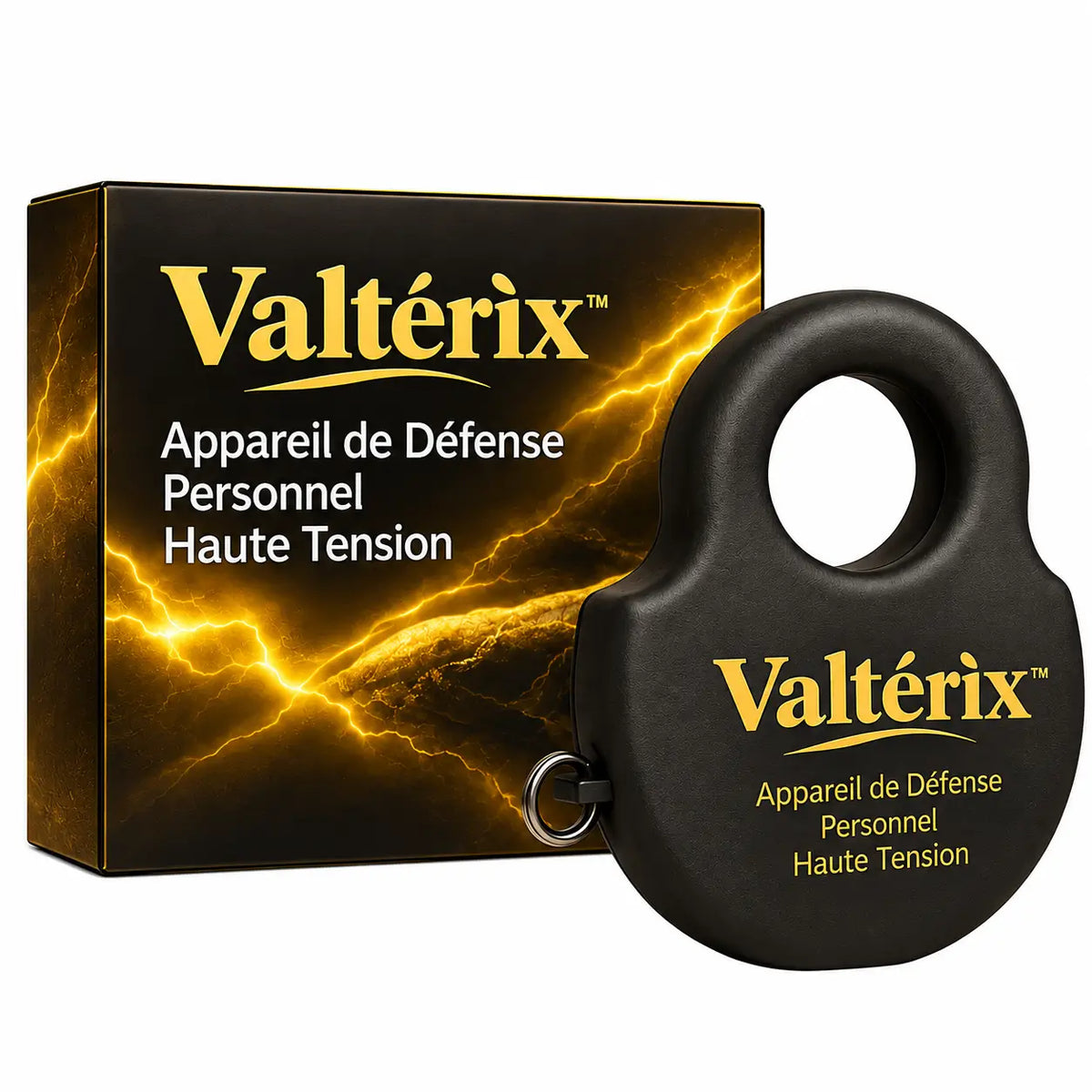 Valtérix™ Appareil de Défense Personnel Haute Tension | Neutralise tout agresseur en 1 seconde, sans effort !