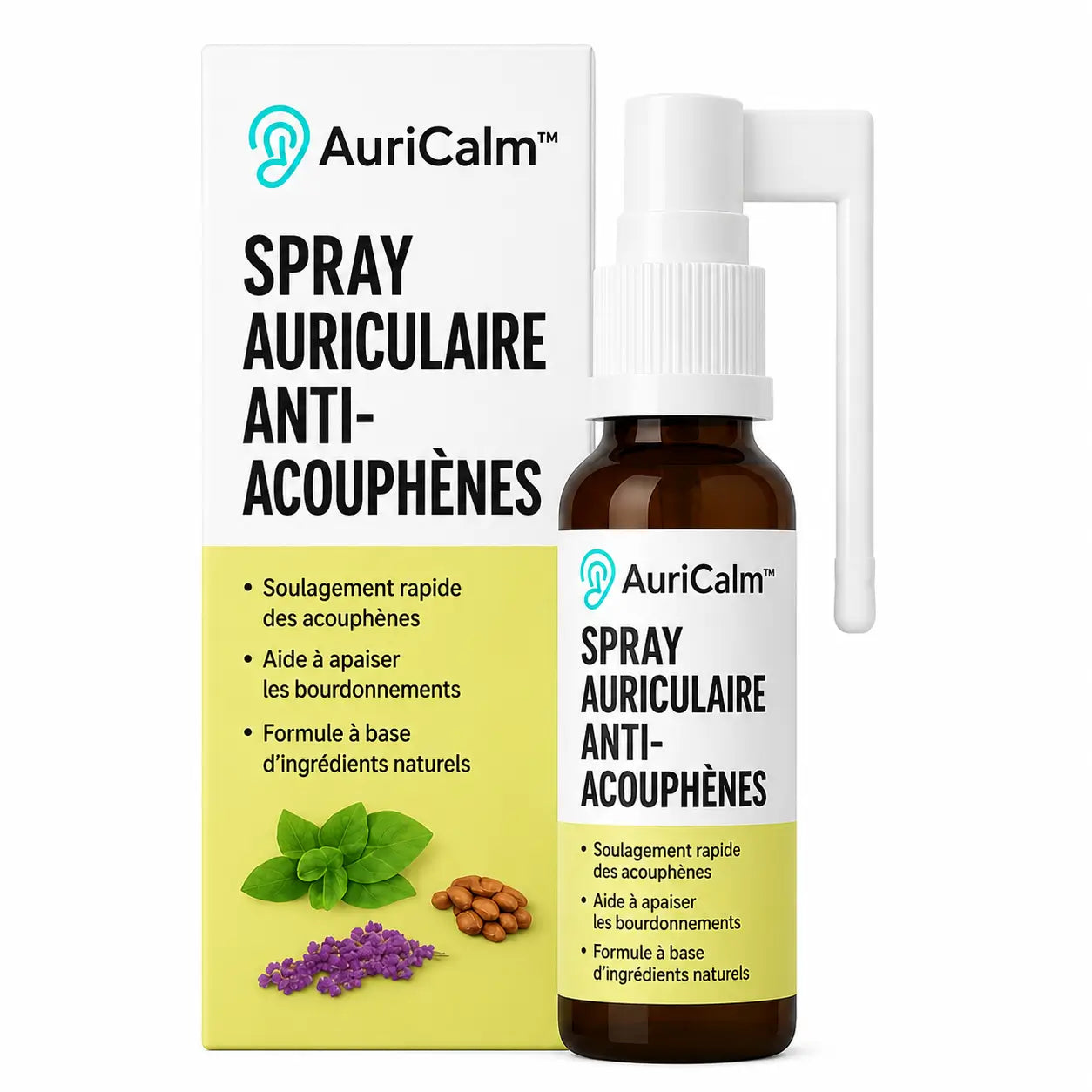 AuriCalm™ Spray Auriculaire Anti-Acouphènes | Fait taire les sifflements en 7 jours seulement!