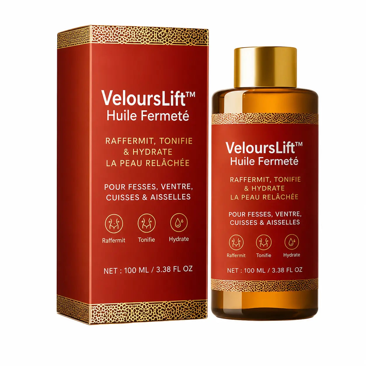 VeloursLift™ Huile Fermeté | Raffermit et retend la peau relâchée de 98 % en 24 heures !