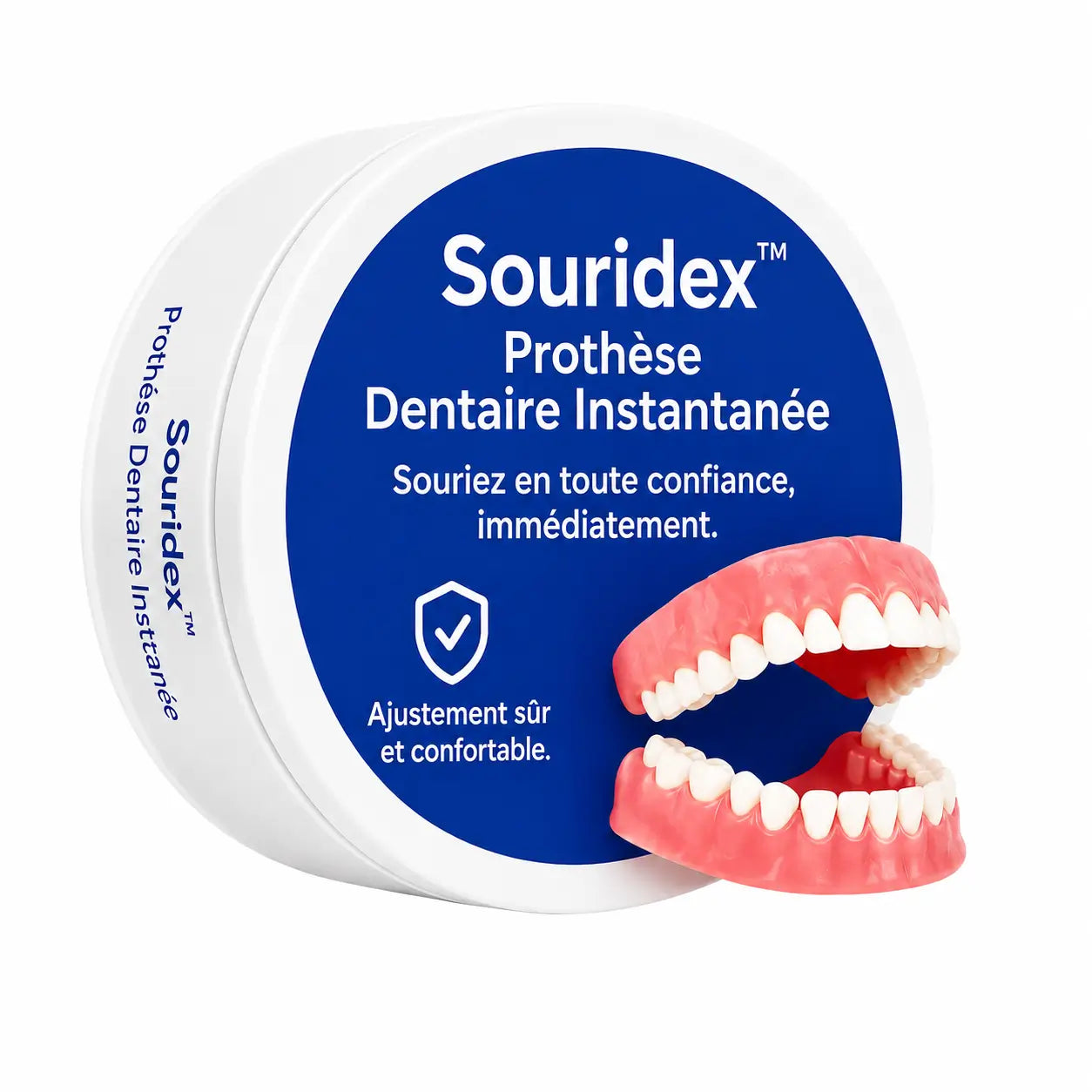 Souridex™ Prothèse Dentaire Instantanée | Un sourire éclatant sans dentiste en 10 secondes!