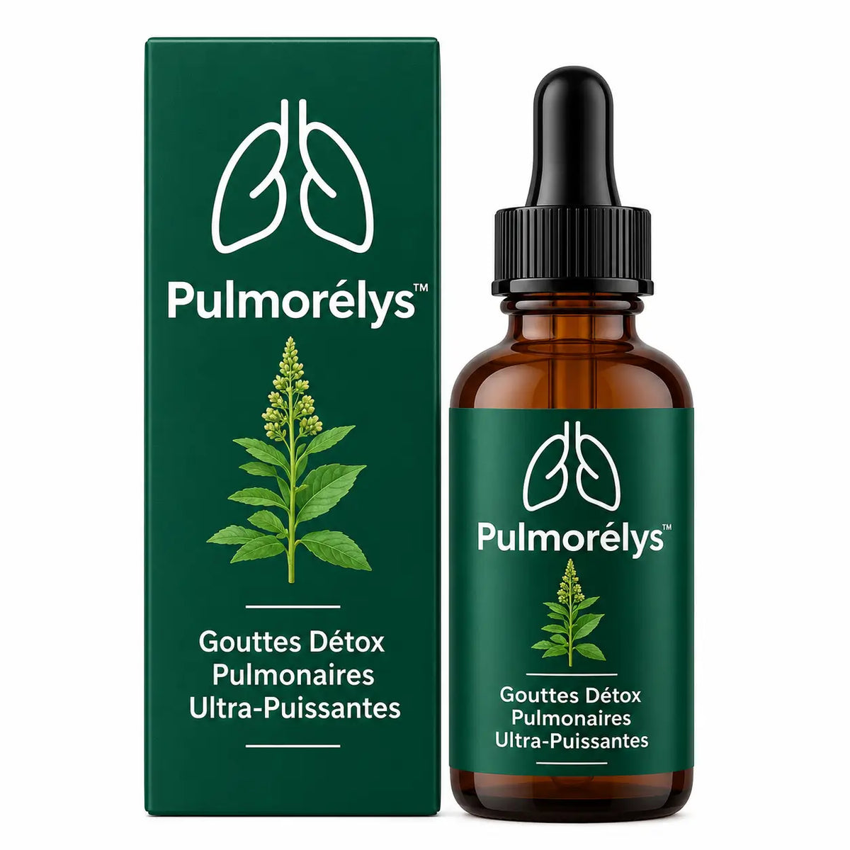 Pulmorélys™ Gouttes Détox Pulmonaires Ultra-Puissantes | Nettoyez 97 % de vos poumons en 48 heures!