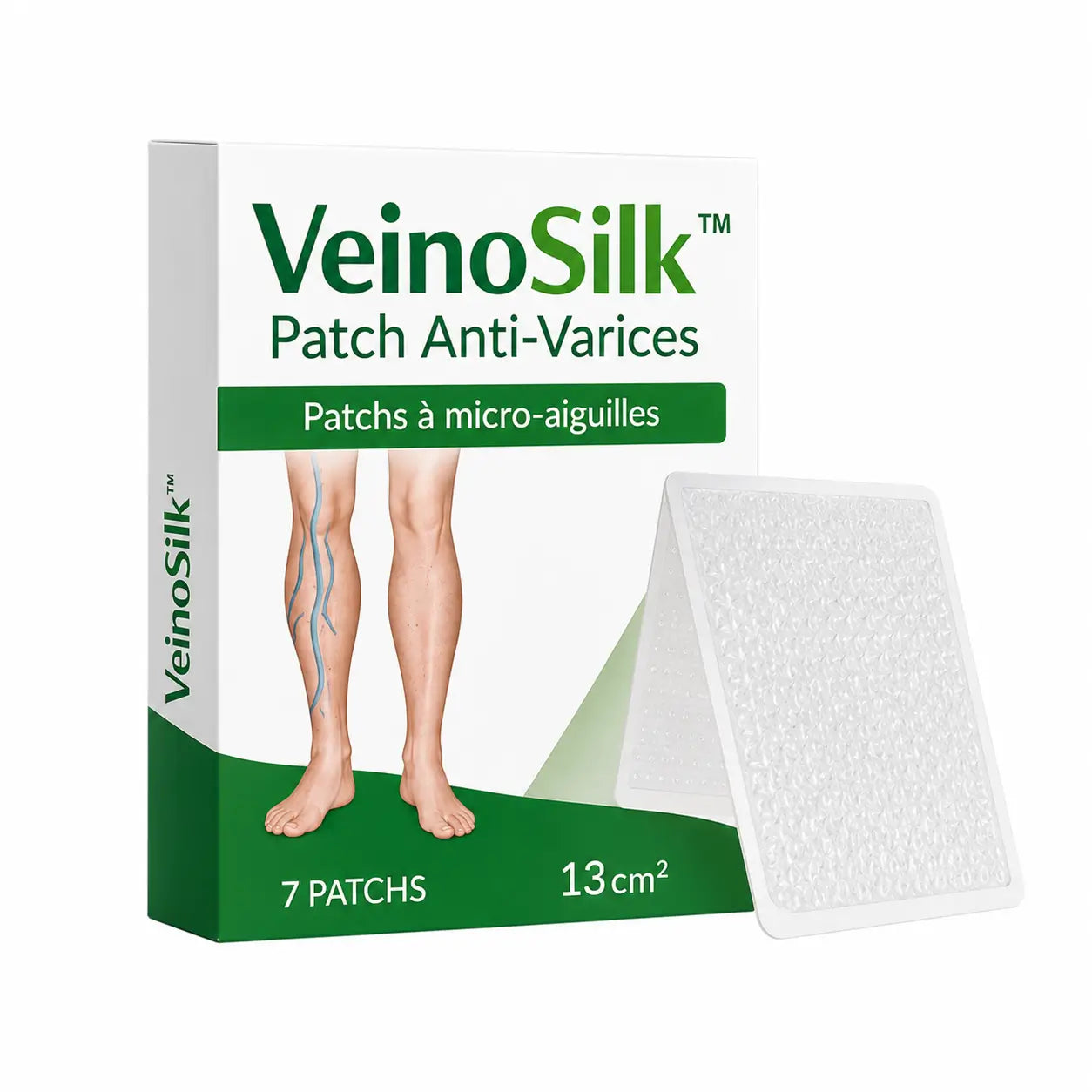 VeinoSilk™ Patch Anti-Varices | Éliminez les varices visibles et retrouvez des jambes lisses en 7 jours chrono !