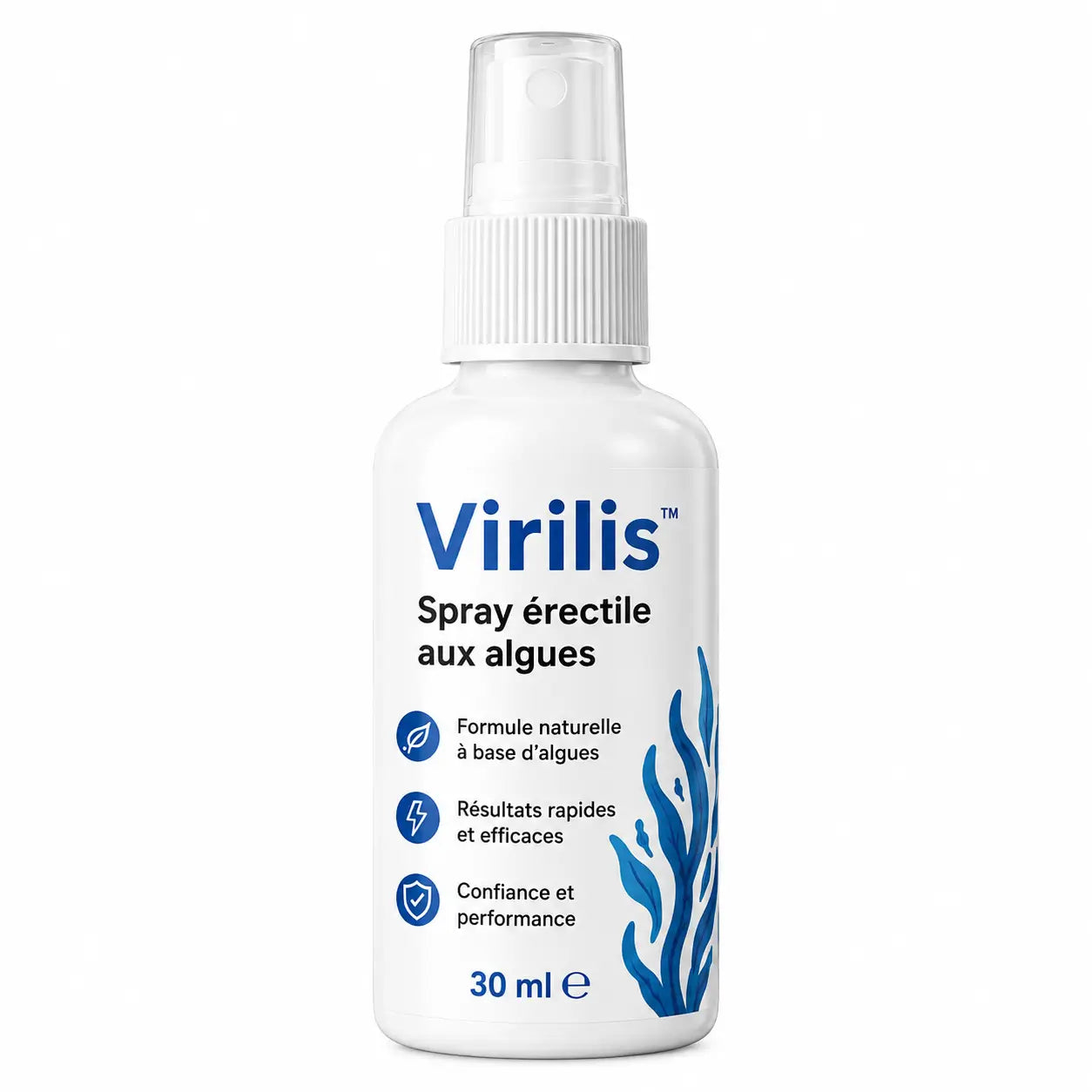 Virilis™ Spray érectile aux algues | Des érections solides comme le roc en seulement 43 secondes !