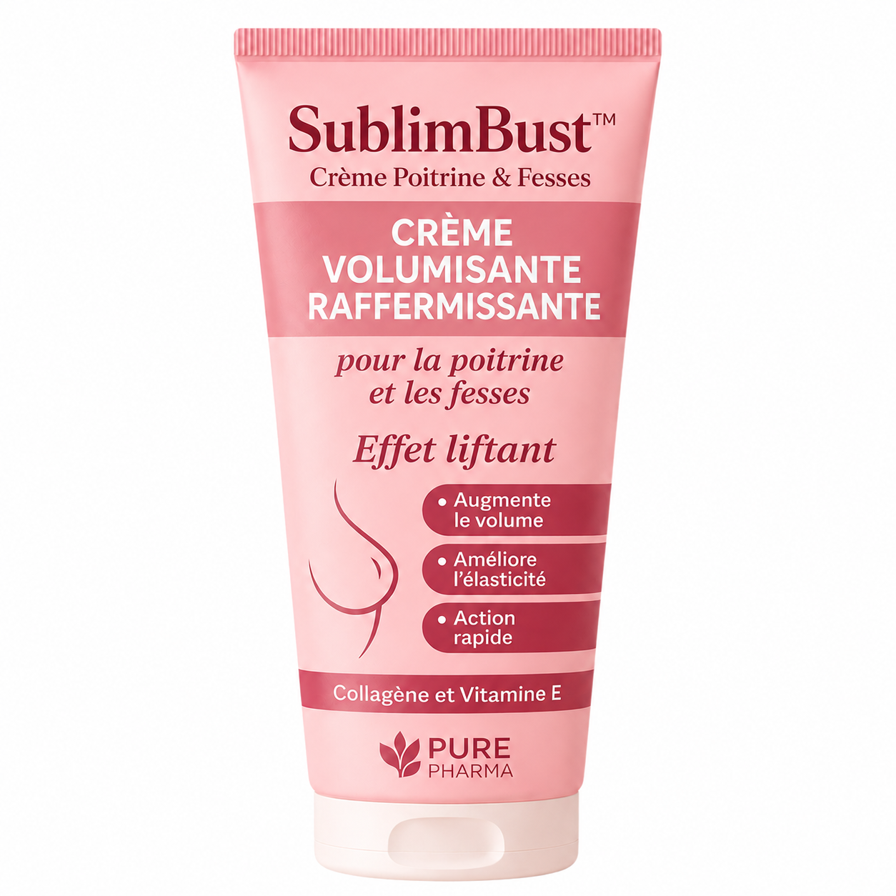 SublimBust™ Crème Poitrine & Fesses | Augmente visiblement vos formes en quelques minutes !