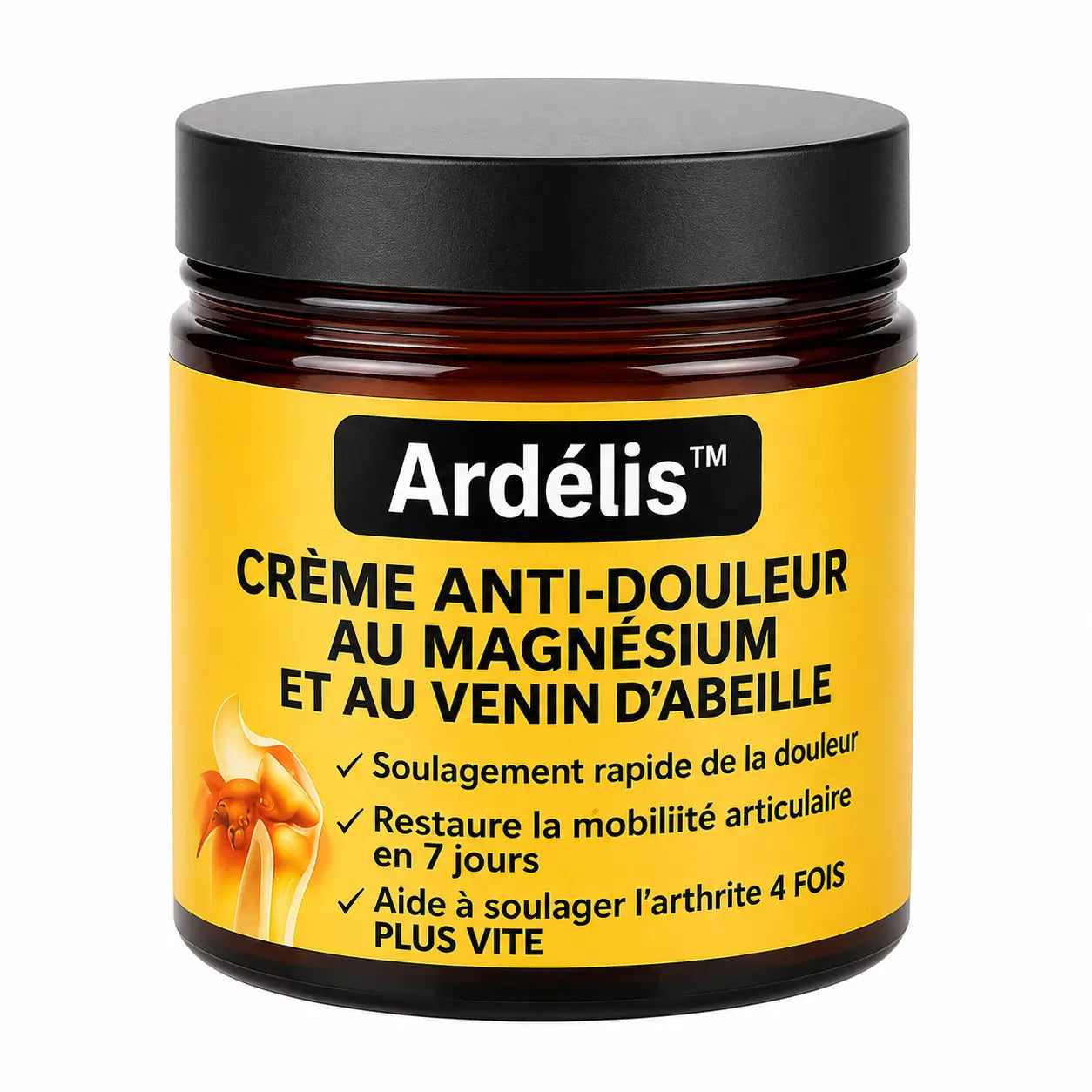 Ardélis™ Crème Anti-douleur au Magnésium et au Venin d'Abeille | Supprime vos douleurs articulaires en un instant!