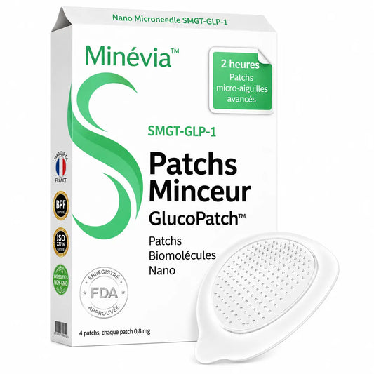 Minévia™ Patchs Minceur Nano Microneedle SMGT-GLP-1 | Élimine les toxines et fait perdre du poids en 10 minutes !