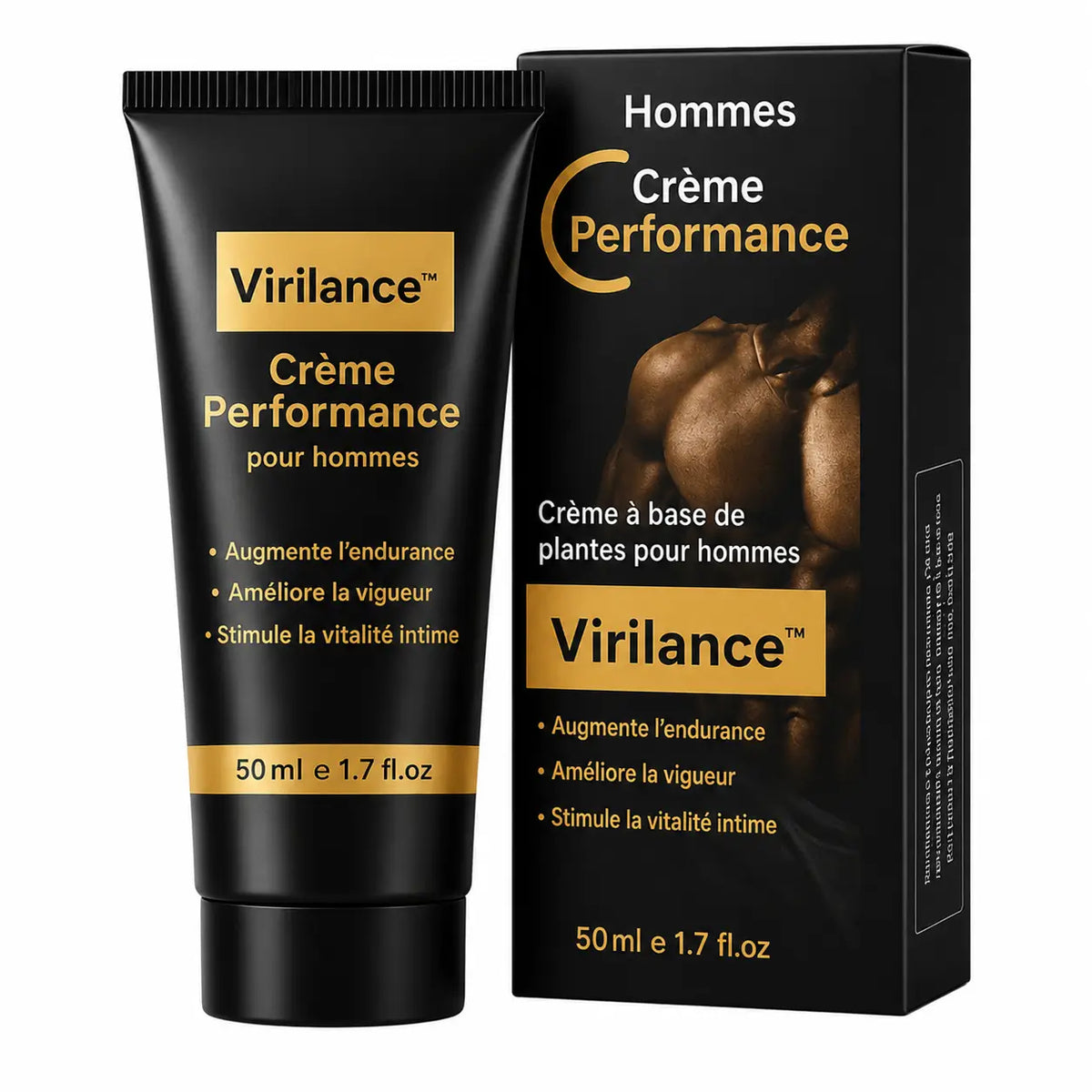 Virilance™ Crème Performance | Gagnez 4 cm et tenez 3 fois plus longtemps dès la 1ère application !