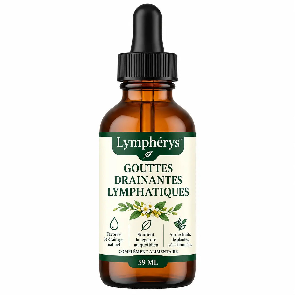Lymphérys™ Gouttes Drainantes Lymphatiques | Dégonflez ventre, jambes et visage en quelques jours en éliminant l’eau piégée sous votre peau !