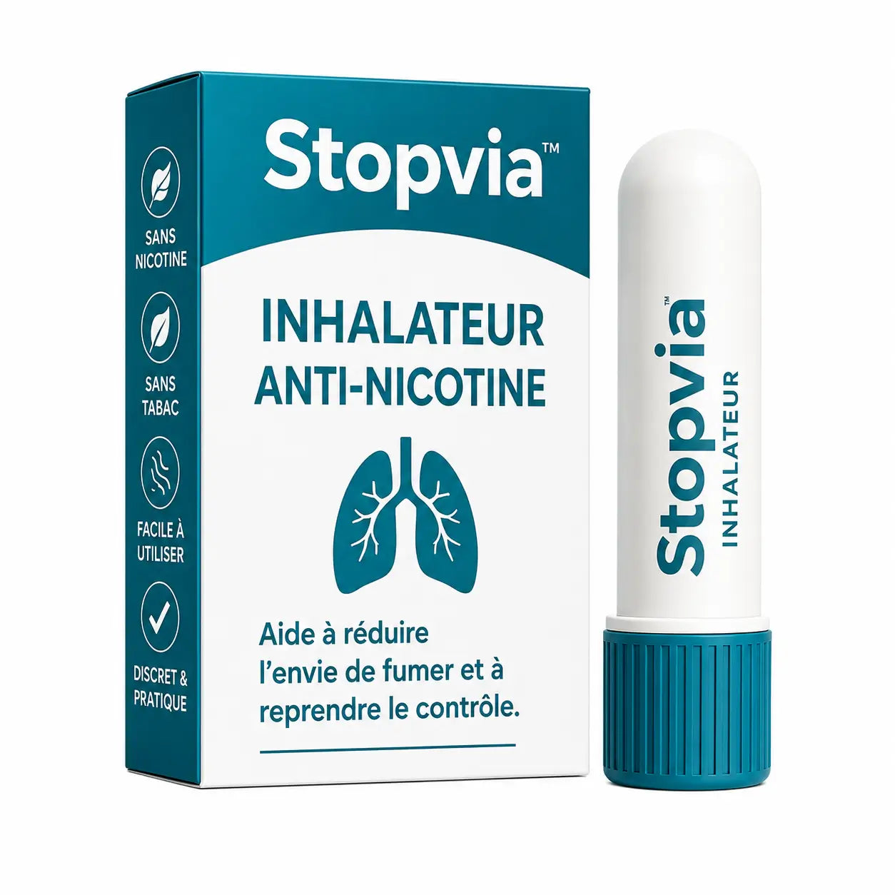Stopvia™ Inhalateur Anti-Nicotine | Éliminez 97 % des envies de nicotine et arrêtez de fumer en seulement 3 jours !