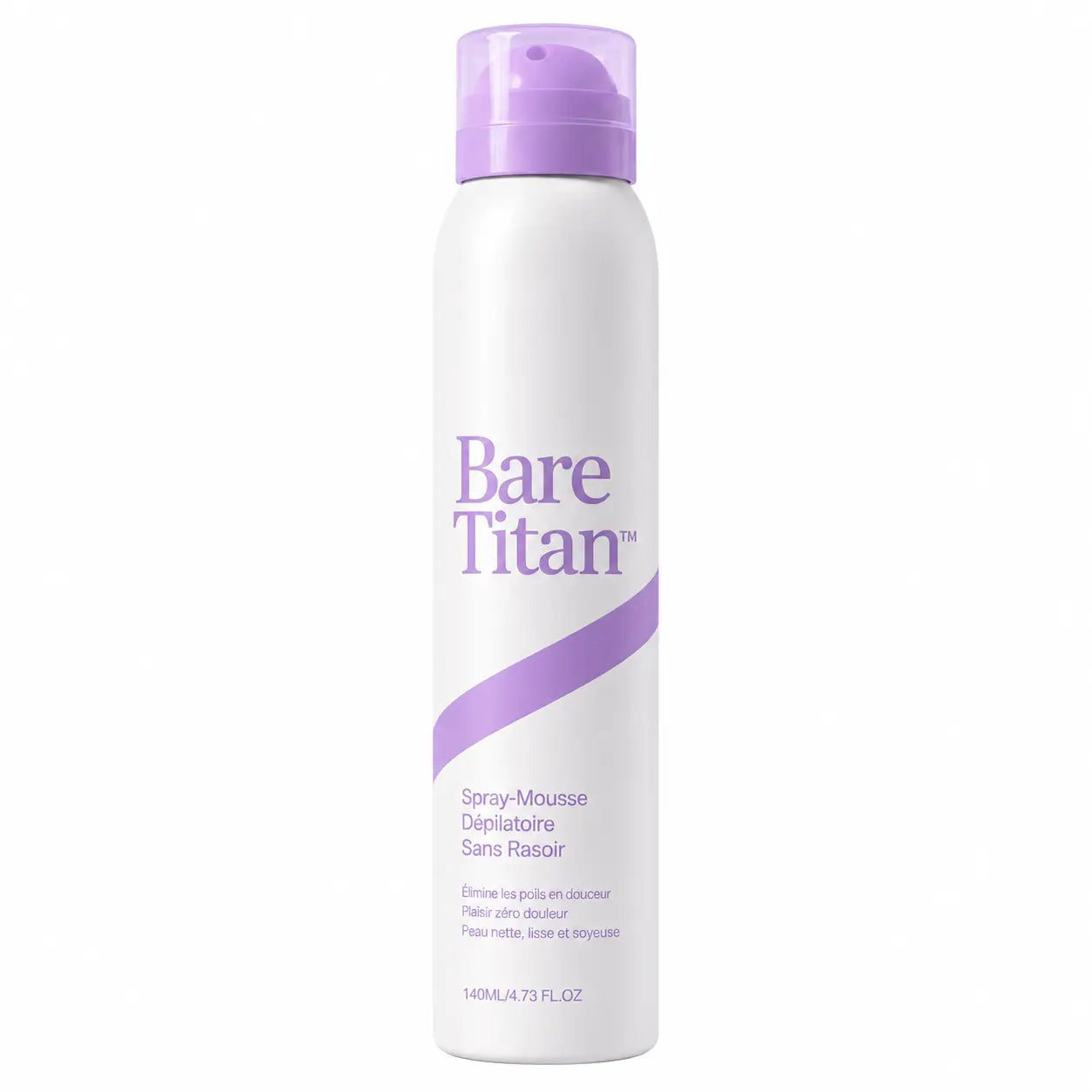 BareTitan™ Spray-Mousse Dépilatoire Sans Rasoir | Corps, dos et zones intimes lisses en 5 minutes, sans coupures ni feu du rasoir !