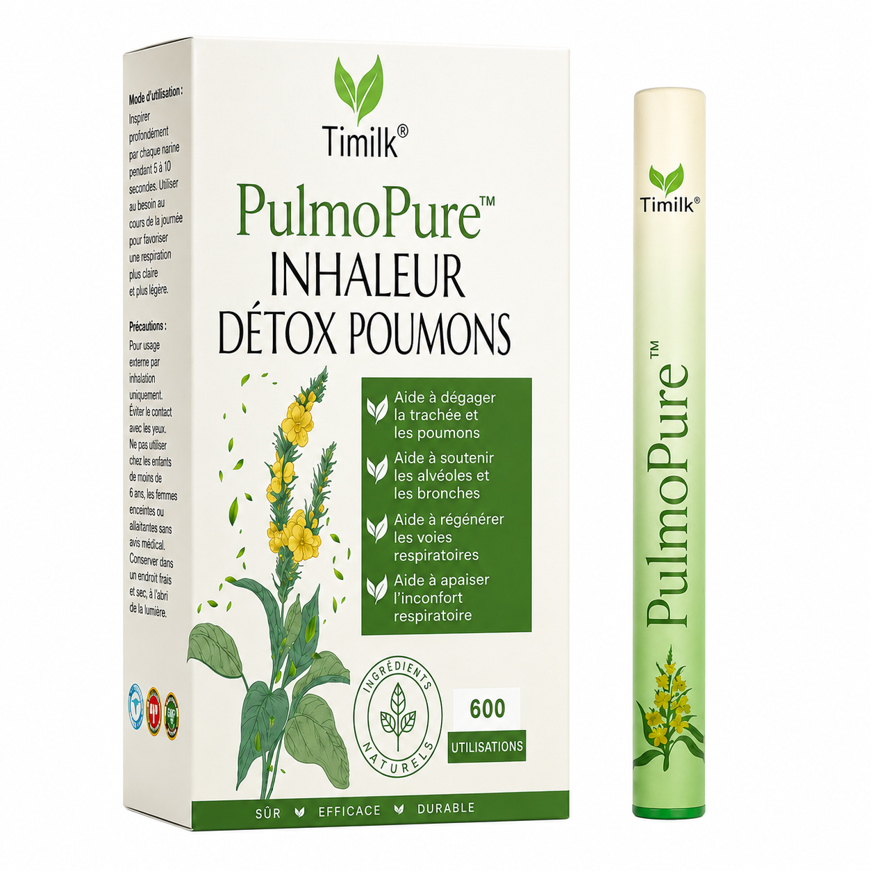 PulmoPure™ Inhaleur Détox Poumons | Dégagez vos poumons et respirez plus profondément !