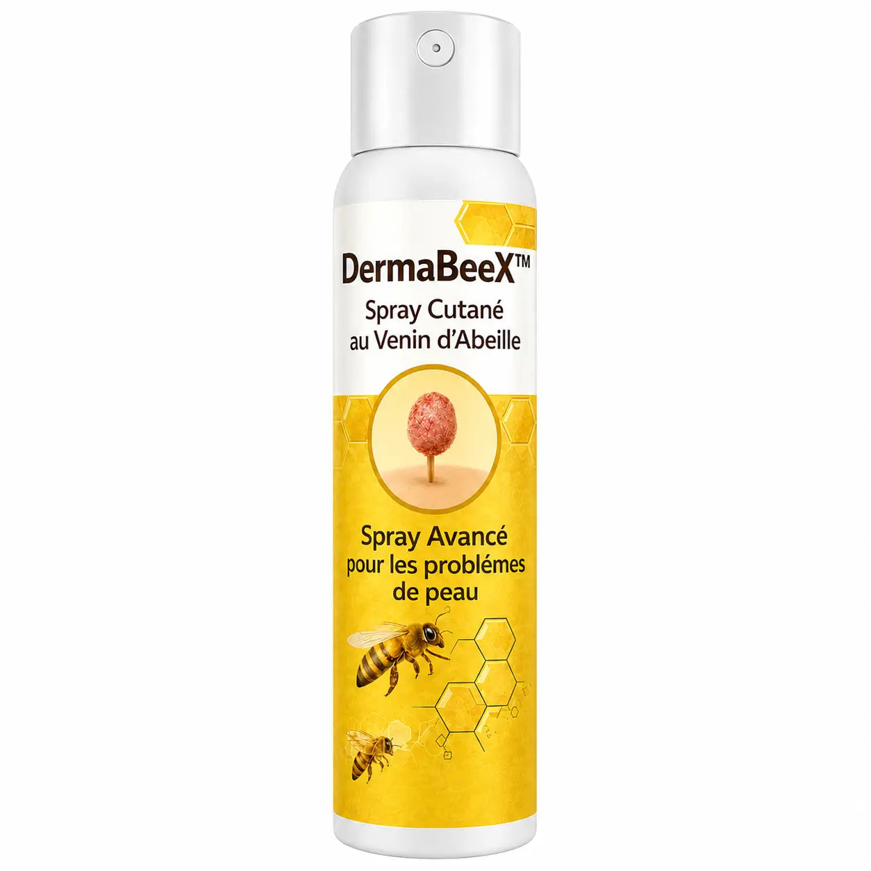 DermaBeeX™ Spray Cutané au Venin d’Abeille | Éliminez verrues, taches et boutons en 10 minutes !