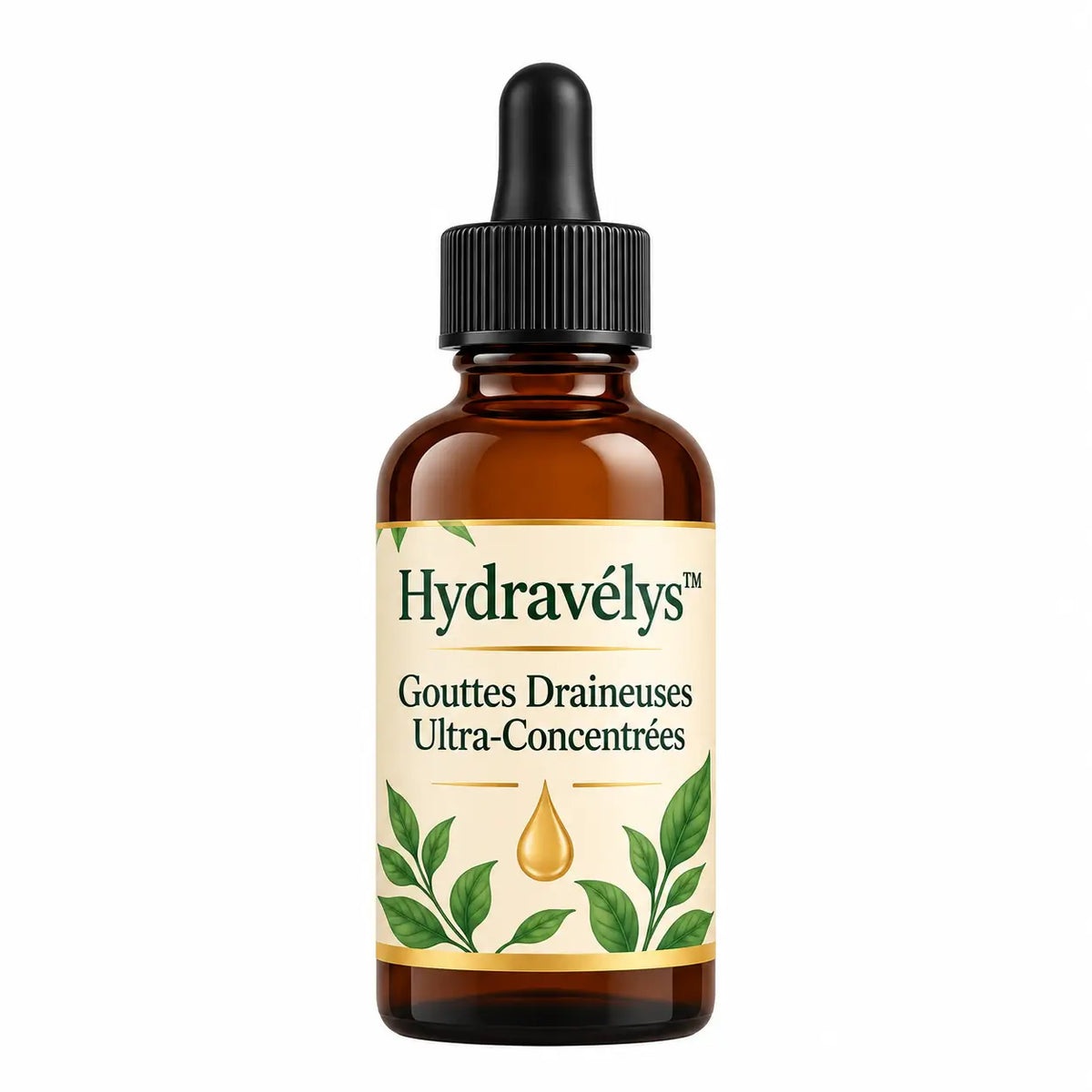 Hydravélys™ Gouttes Draineuses Ultra-Concentrées | Dégonfle votre ventre et vos jambes en 14 jours chrono!