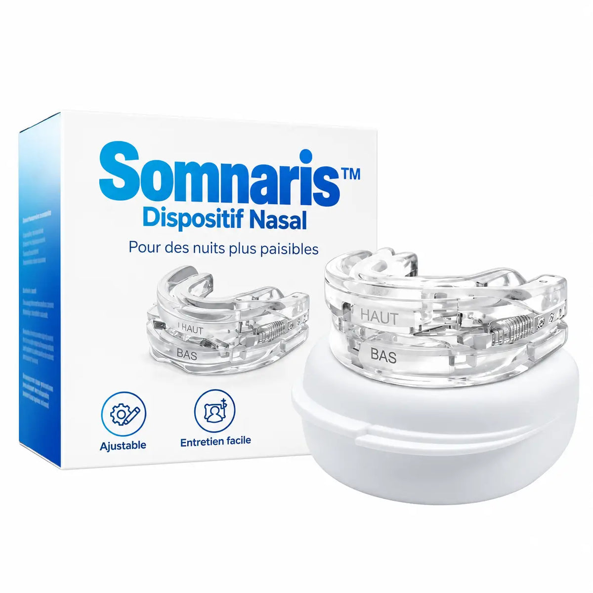 Somnaris™ Dispositif Nasal | Stoppe les ronflements & l’apnée du sommeil en 3 minutes!