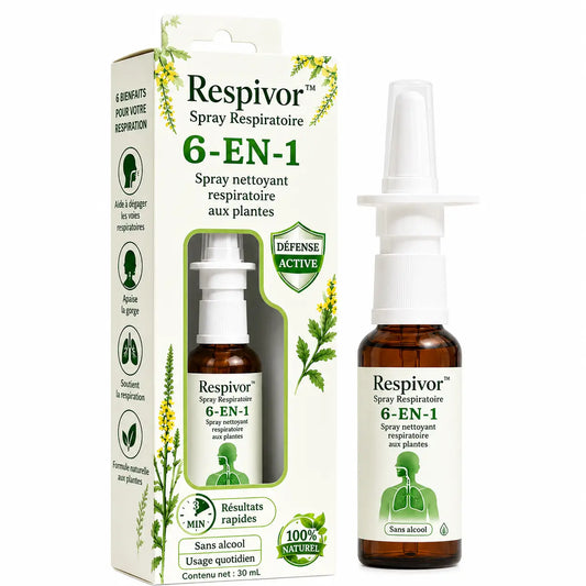 Respivor™ Spray Respiratoire | Dégagez votre respiration et retrouvez un souffle net en 2 minutes !