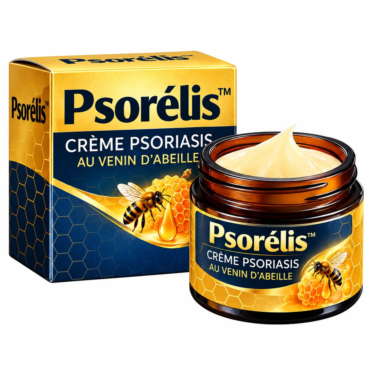 Psorélis™ Crème Psoriasis au Venin d’Abeille | Éliminez plaques, démangeaisons et rougeurs en quelques minutes !
