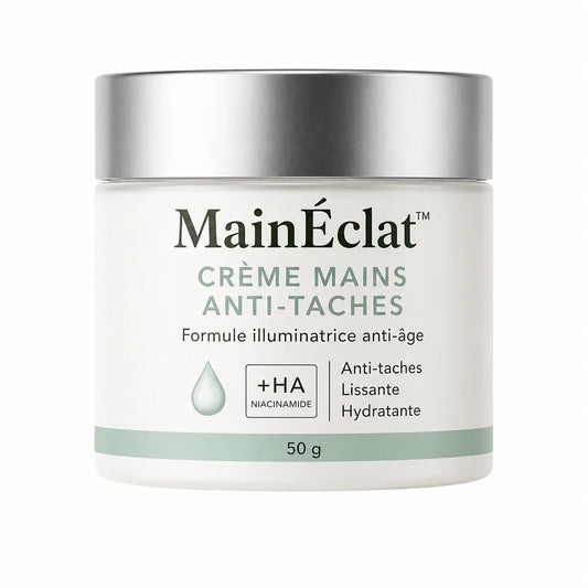 MainÉclat™ Crème Mains Anti-Taches | Arrêtez de cacher vos mains : des taches estompées et une peau visiblement plus ferme dès les 3 premières semaines !