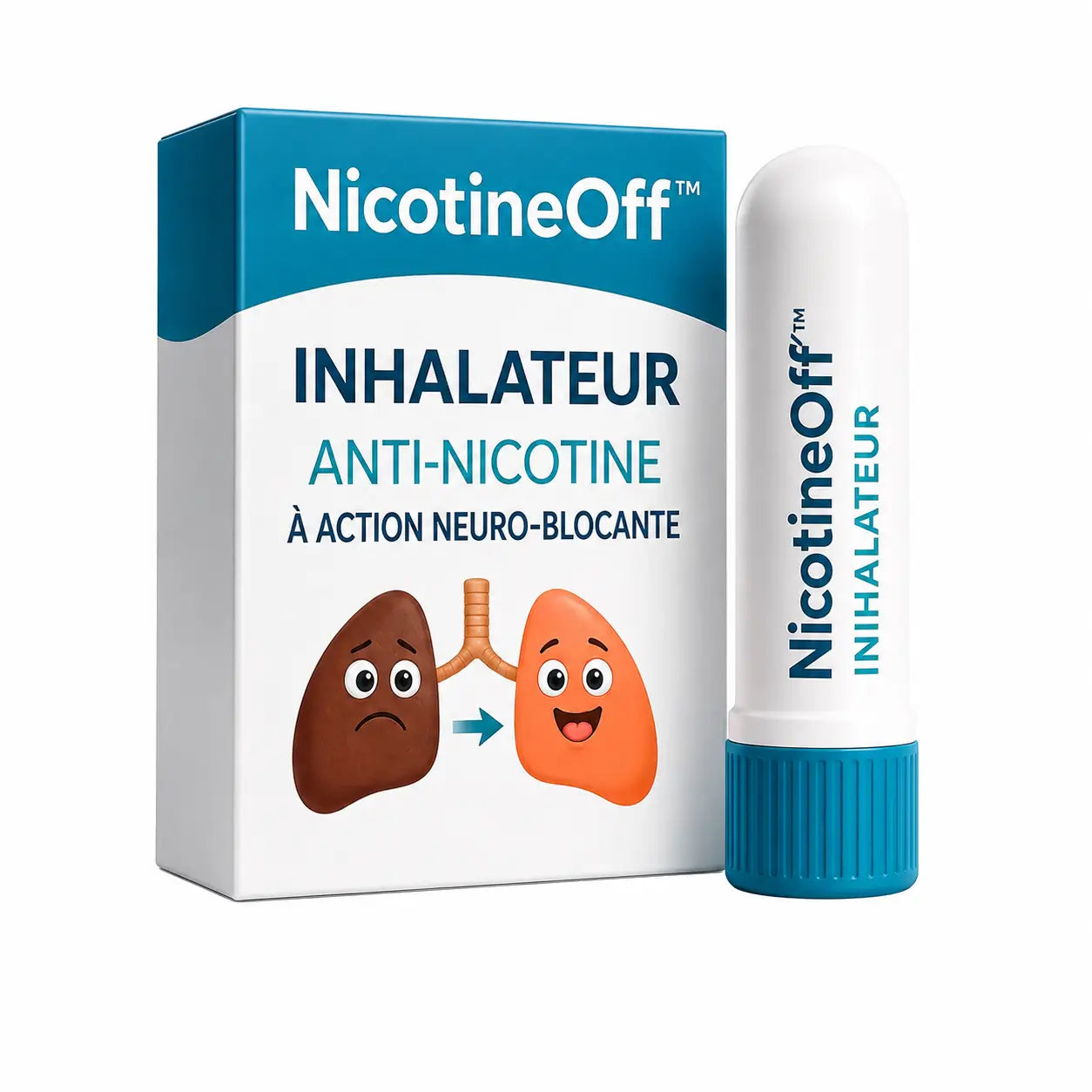 NicotineOff™ Inhalateur Anti-Nicotine à Action Neuro-Blocante | Arrêtez de fumer en seulement 3 jours !