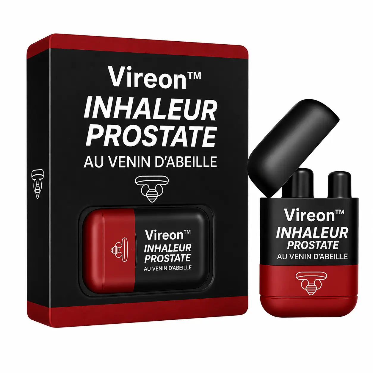 Vireon™ Inhaleur Prostate au Venin d’Abeille | Retrouvez une érection ferme et immédiate en 3 minutes !
