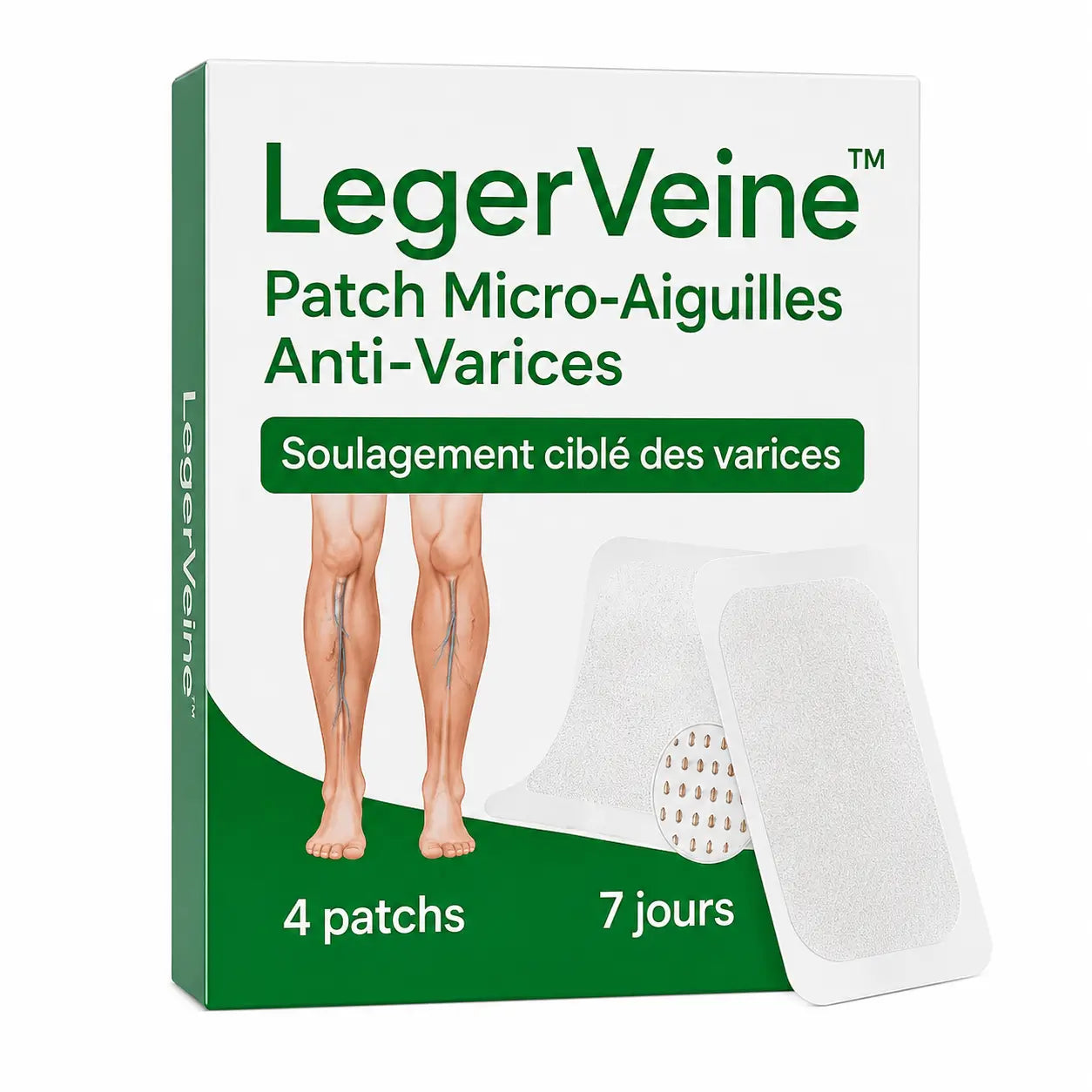 LegerVeine™ Patch Micro-Aiguilles Anti-Varices | Soulage les Varices à 92% en 7 Jours !