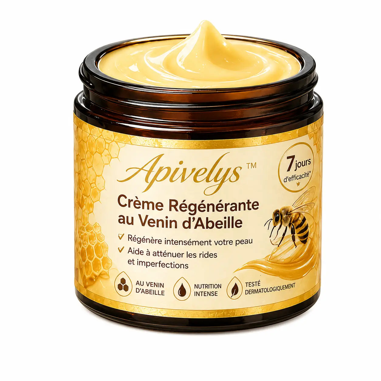 Apivelys™ Crème Régénérante au Venin d’Abeille | Régénère votre peau, efface les rides et imperfections en 72h chrono !