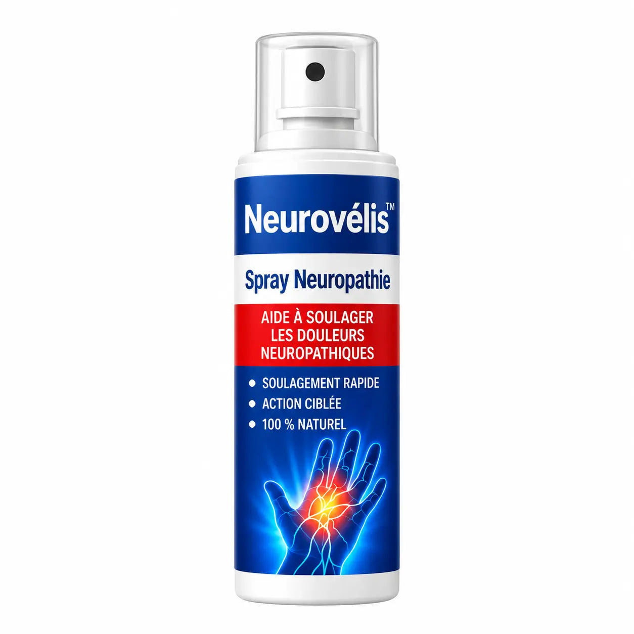 Neurovélis™ Spray Neuropathie | Stoppez picotements et engourdissements dès la première application !