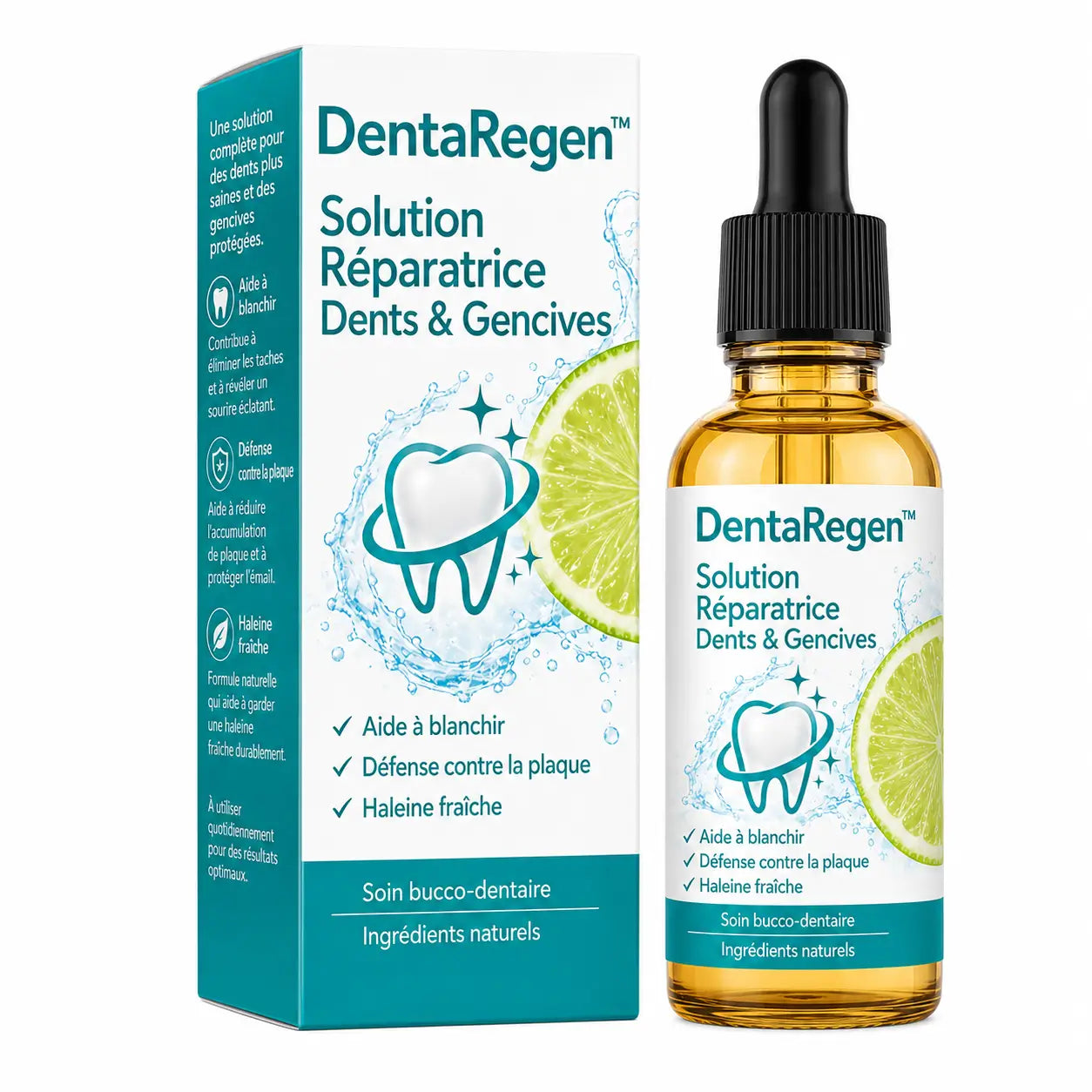 DentaRegen™ Solution Réparatrice Dents & Gencives | Réparez vos dents et apaisez vos gencives dès les premiers rinçages !