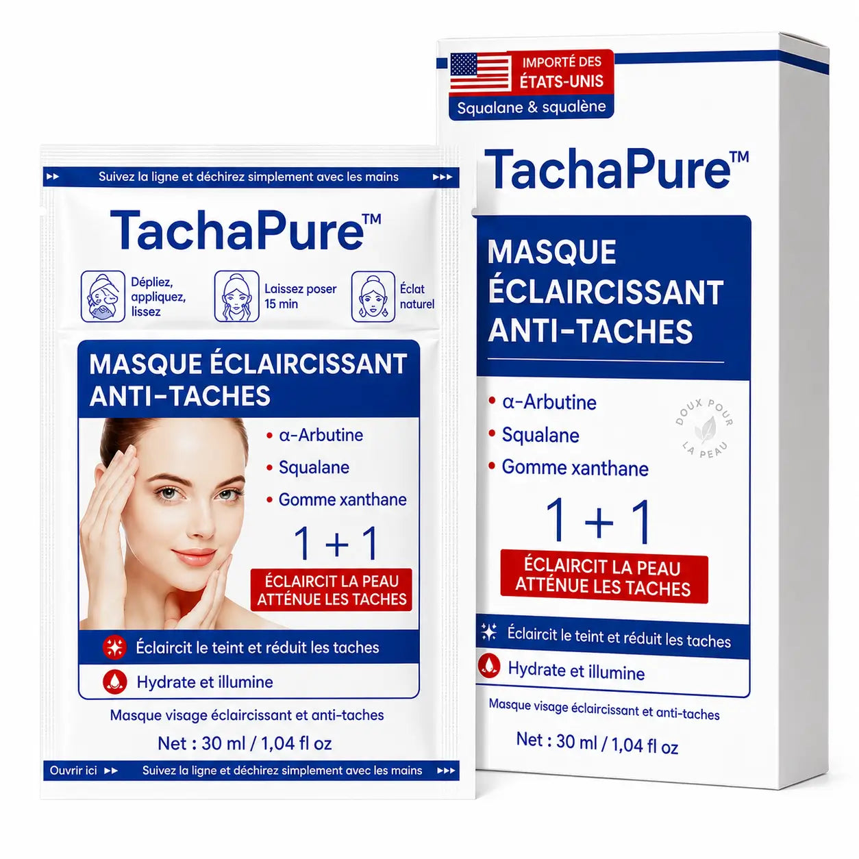 TachaPure™ Masque Anti-Taches Éclaircissant | Effacez vos taches brunes en 72 heures chrono !