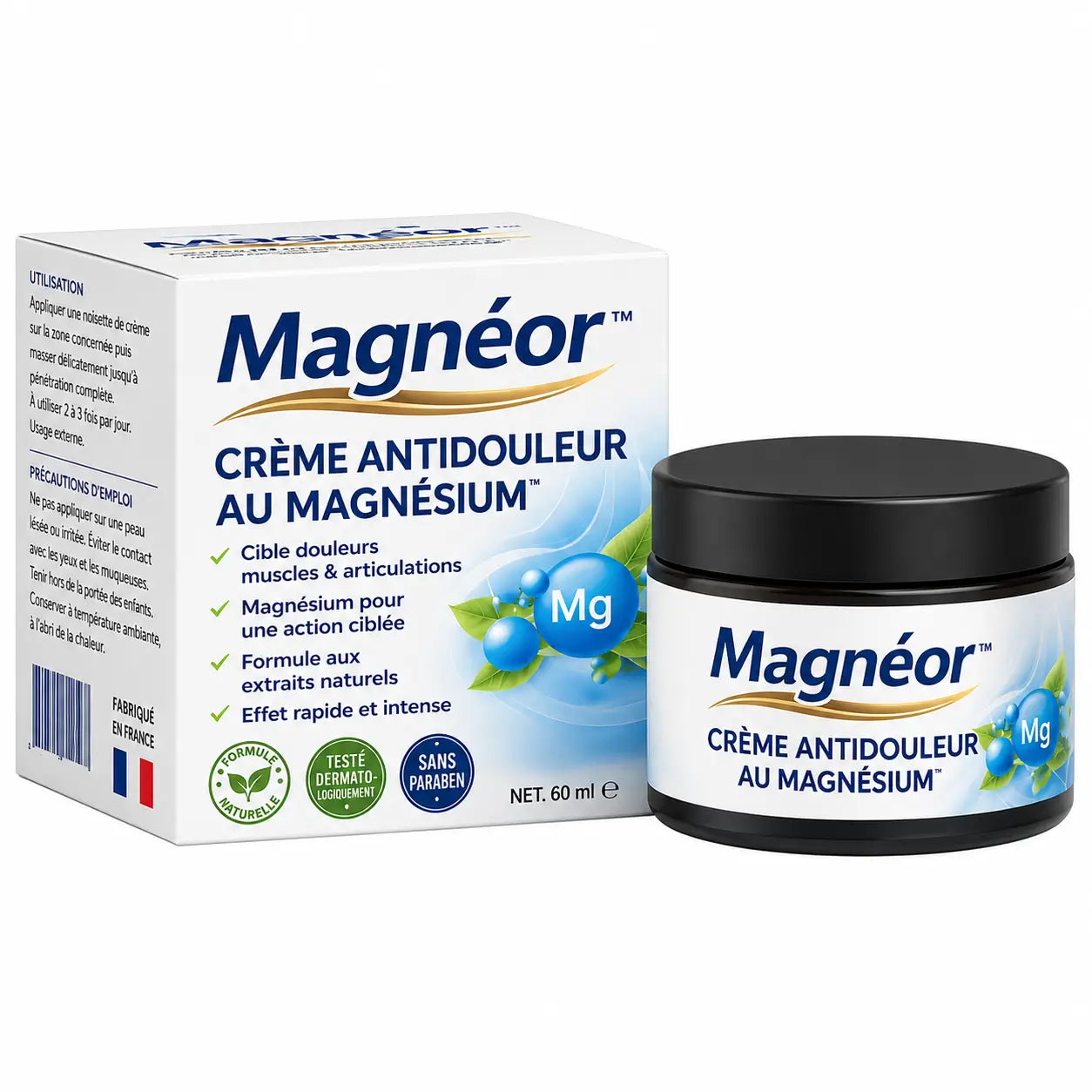 Magnéor™ Crème Antidouleur au Magnésium | Supprimez vos douleurs articulaires en 3 minutes !