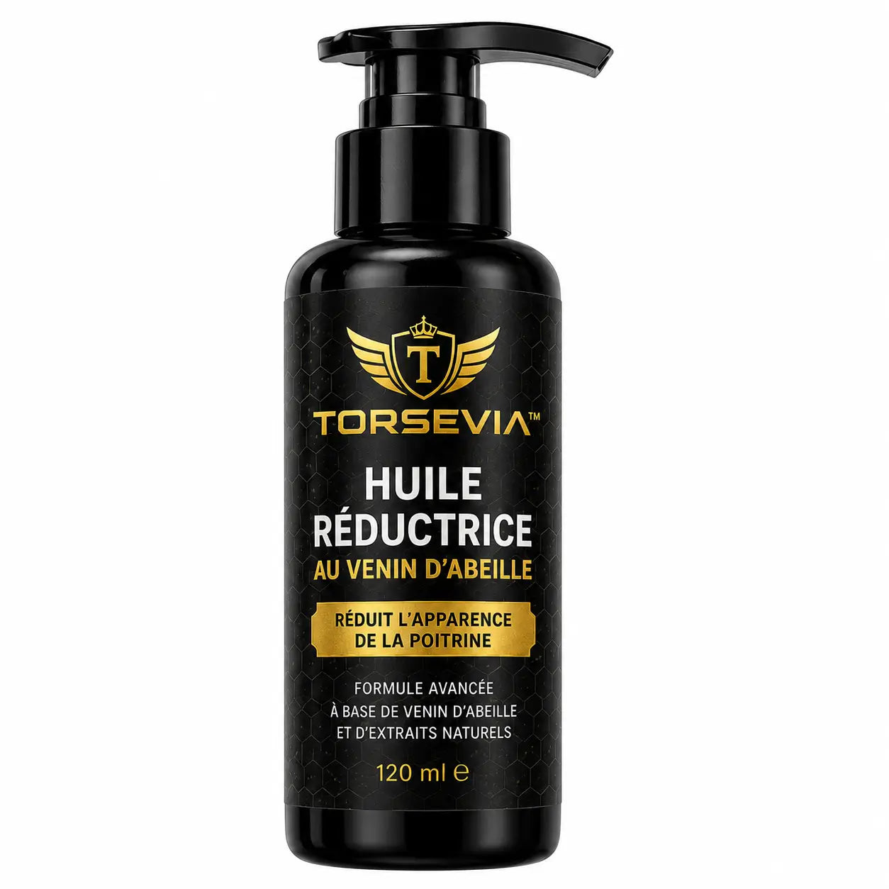 Torsevia™ Huile Réductrice au Venin d’Abeille | Élimine les seins masculins en 7 jours chrono!