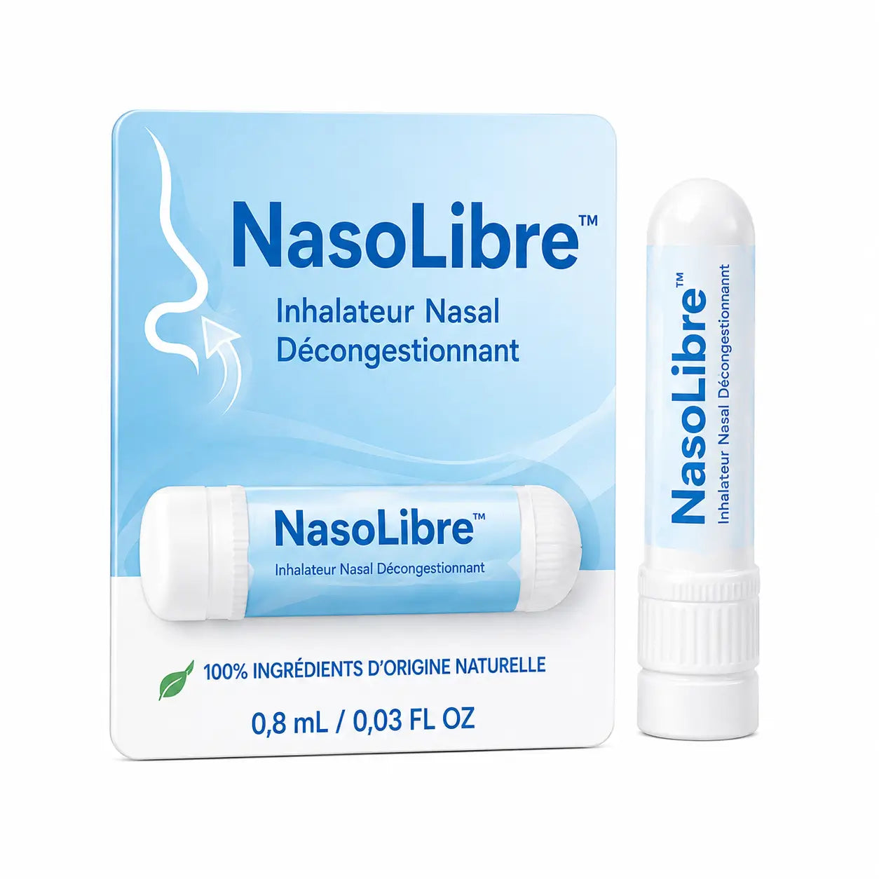 NasoLibre™ Inhalateur Nasal Décongestionnant | Dissout le mucus et libère les voies nasales !