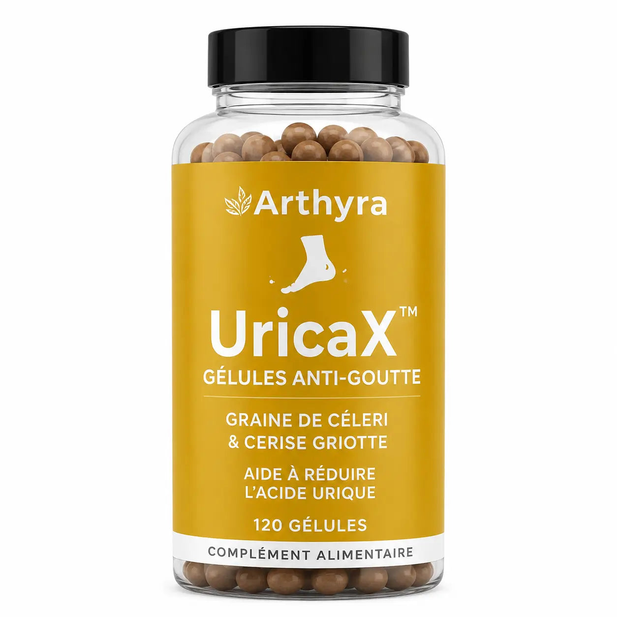 UricaX™ Gélules Anti-Goutte | Éliminez les cristaux d’acide urique, améliorez la mobilité articulaire en 48 heures !