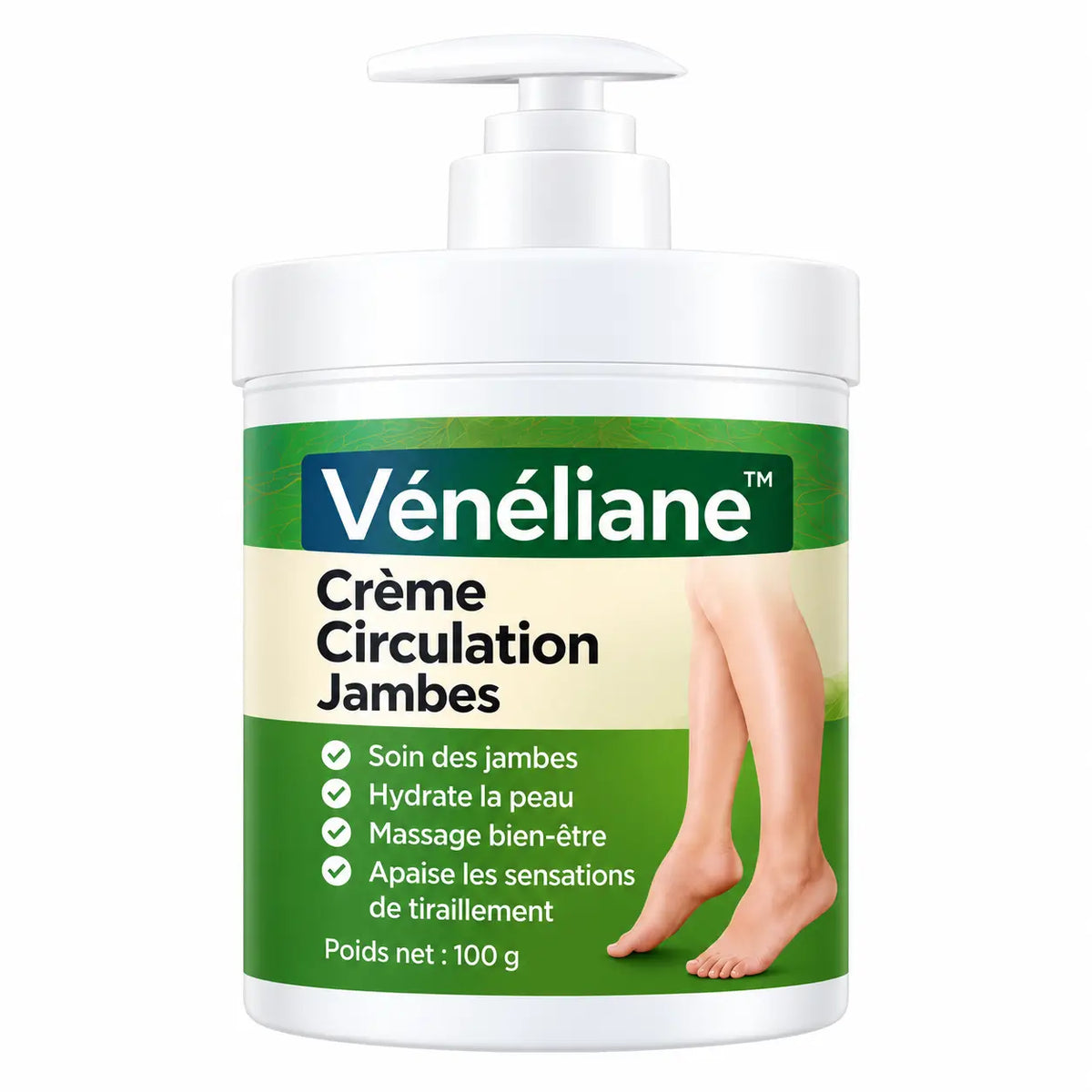Vénéliane™ Crème Circulation Jambes | Éliminez jambes lourdes, douleurs et gonflements en 3 minutes !