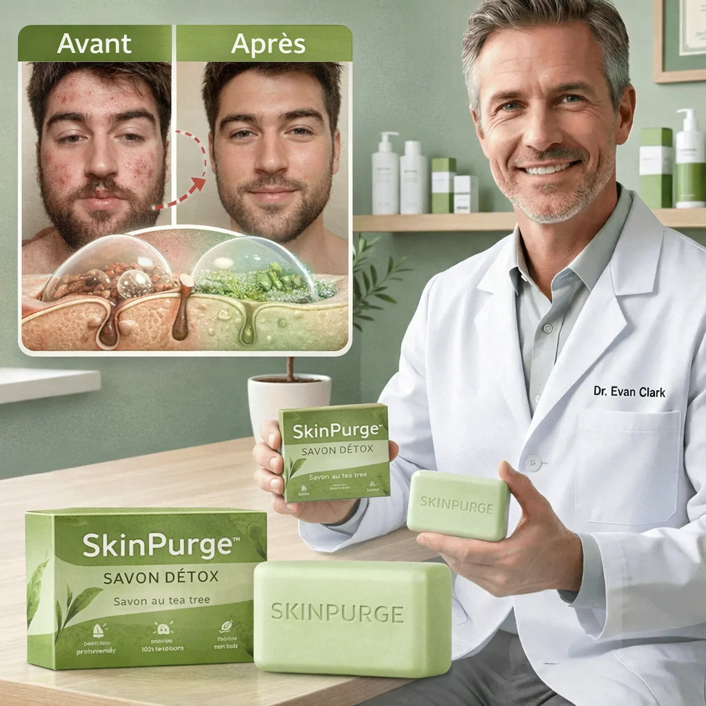 SkinPurge™ Savon Détox | Éliminez les boutons en profondeur et révélez une peau propre et uniforme jour après jour !