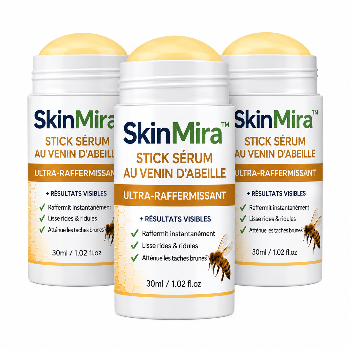 SkinMira™ Stick Sérum au Venin d’Abeille Ultra-Raffermissant | Efface les rides en 5 minutes chrono !