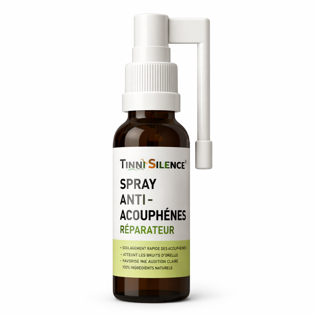 TinniSilence™ Spray Anti-Acouphènes Réparateur | Apaisez les sifflements et retrouvez le silence en seulement 7 jours !