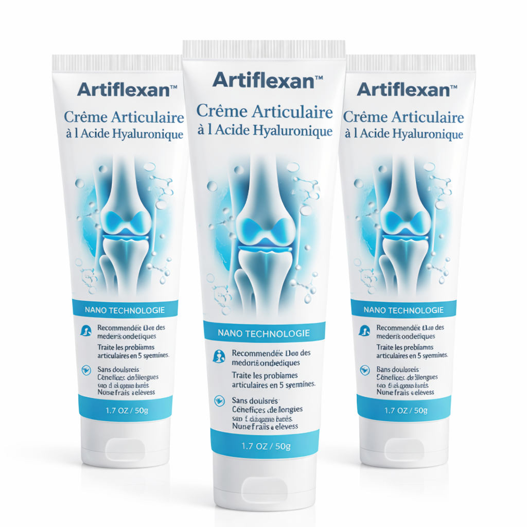 Artiflexan™ Crème Articulaire à l’Acide Hyaluronique | Soulagez vos douleurs en 60 secondes !